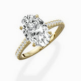 Sorte Solitaire 2.15 ct Oval Engagement Ring in Yellow Gold - The Better Diamonds