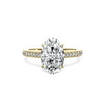 Sorte Solitaire 2.15 ct Oval Engagement Ring in Yellow Gold - The Better Diamonds