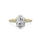 Sorte Solitaire 2.15 ct Oval Engagement Ring in Yellow Gold - The Better Diamonds