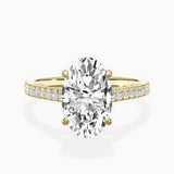 Sorte Solitaire 2.15 ct Oval Engagement Ring in Yellow Gold - The Better Diamonds