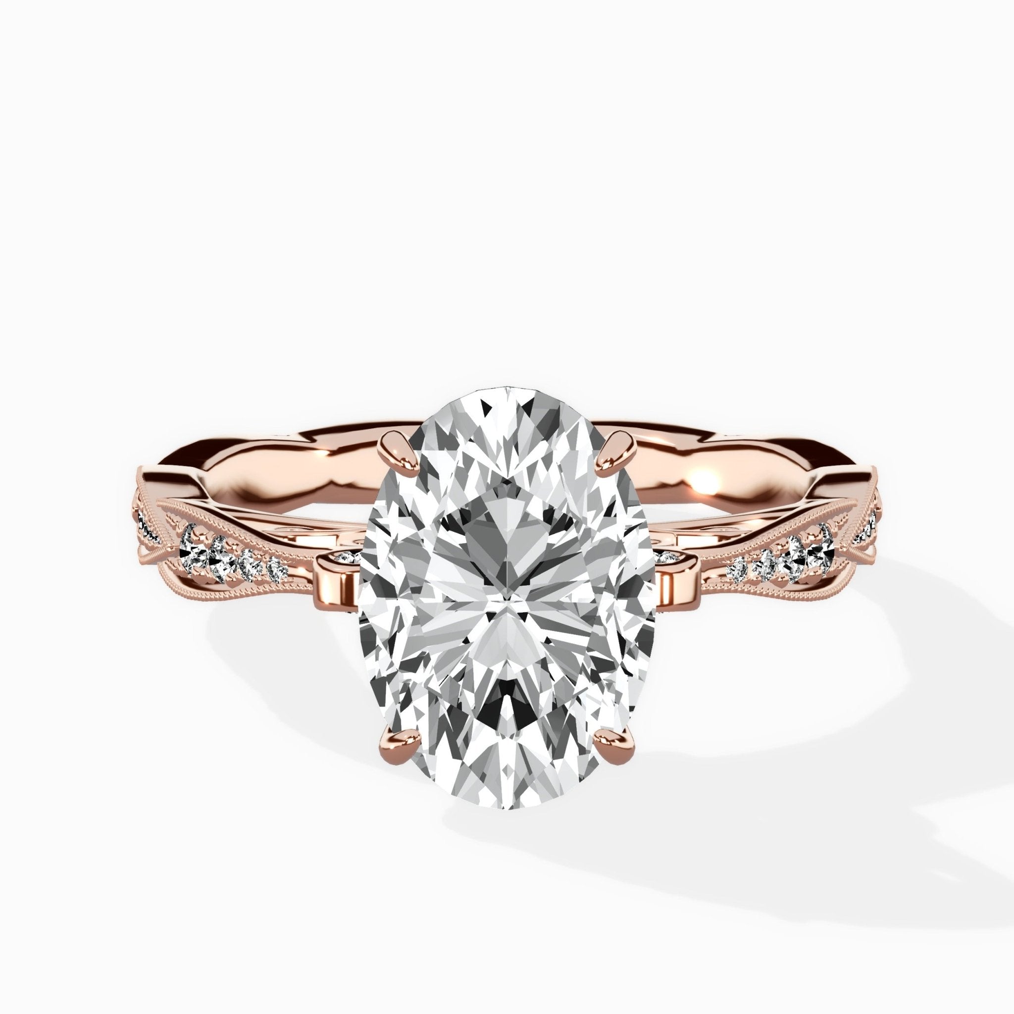 Spain Vintage Style Engagement Ring - The Better Diamonds