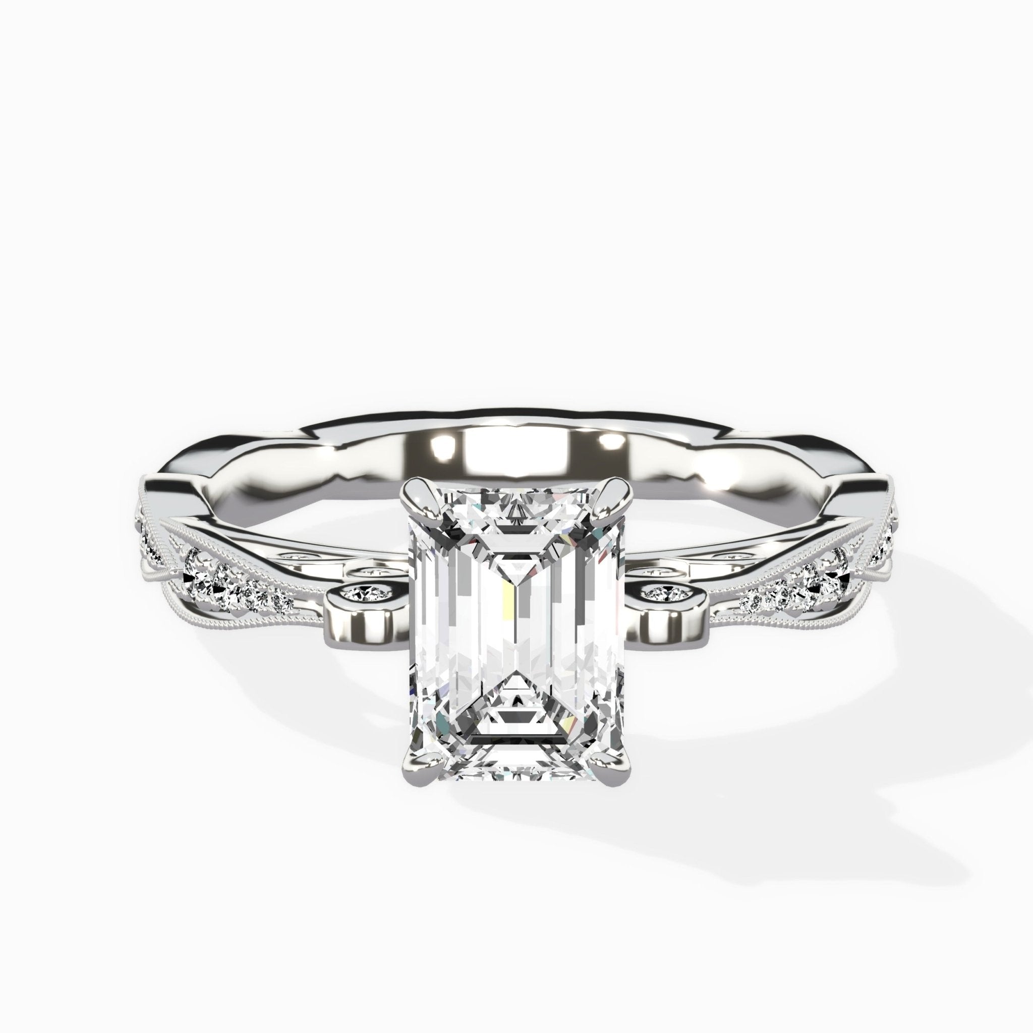 Spain Vintage Style Engagement Ring - The Better Diamonds