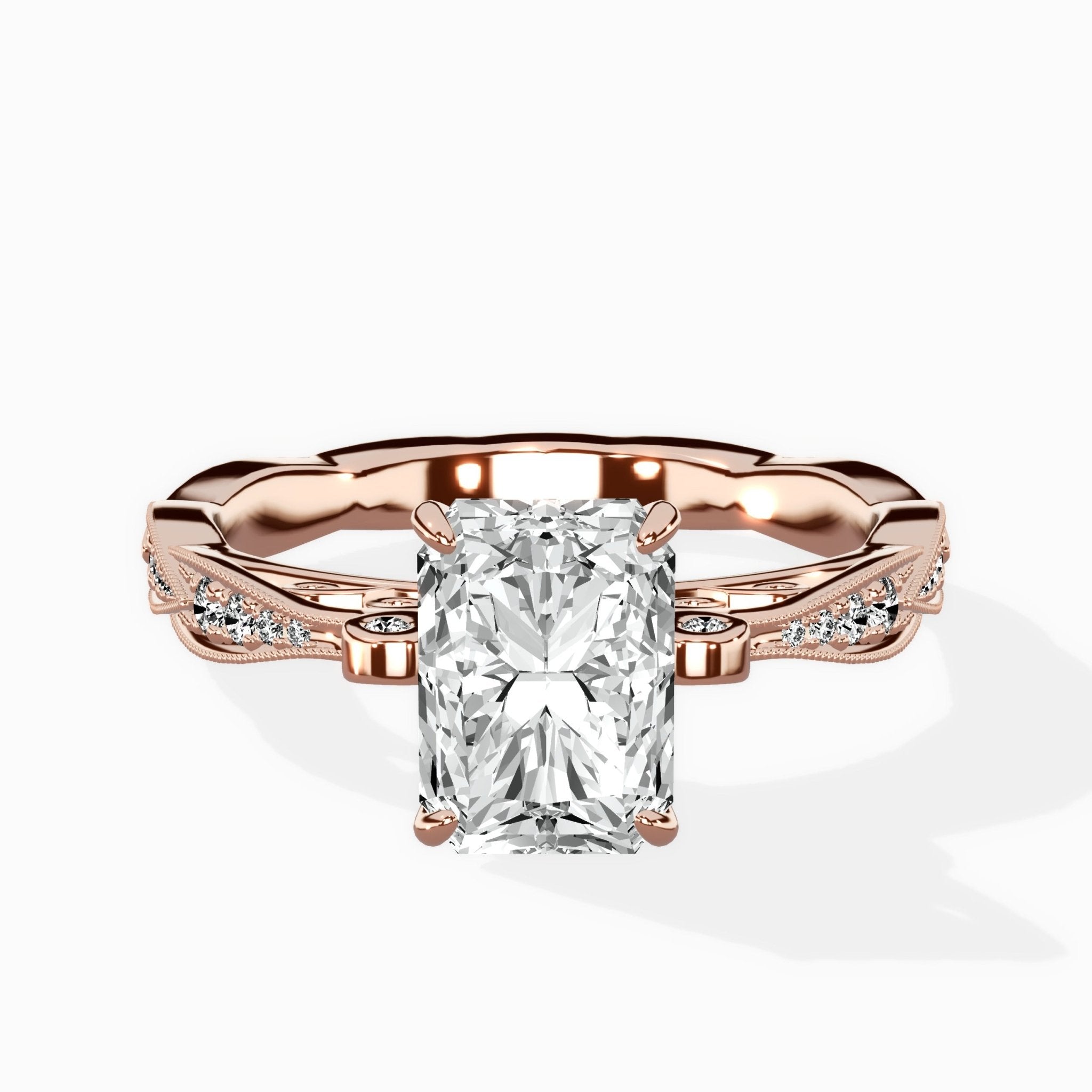 Spain Vintage Style Engagement Ring - The Better Diamonds