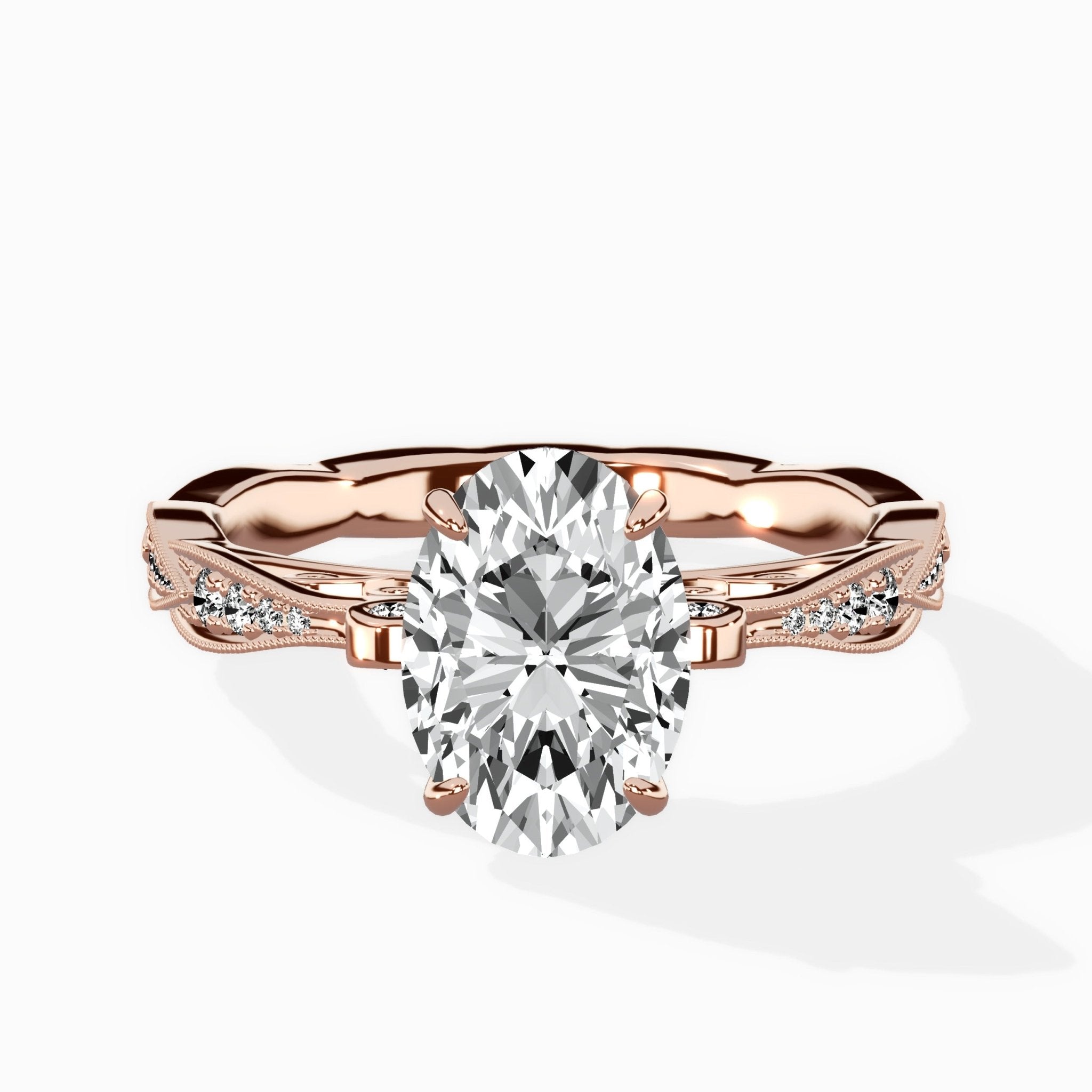 Spain Vintage Style Engagement Ring - The Better Diamonds