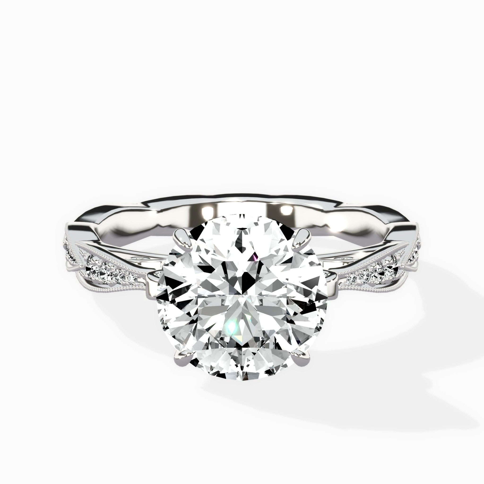 Spain Vintage Style Engagement Ring - The Better Diamonds