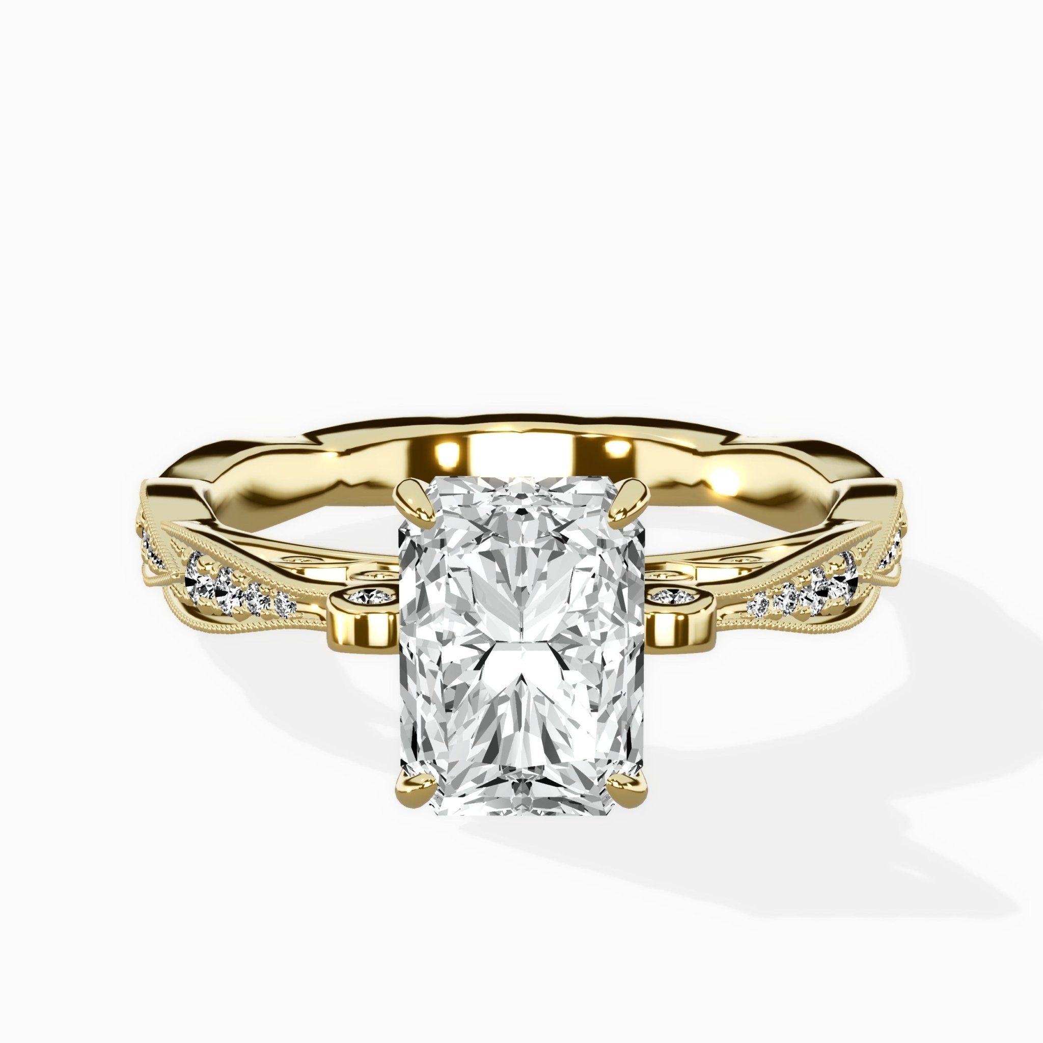 Spain Vintage Style Engagement Ring - The Better Diamonds