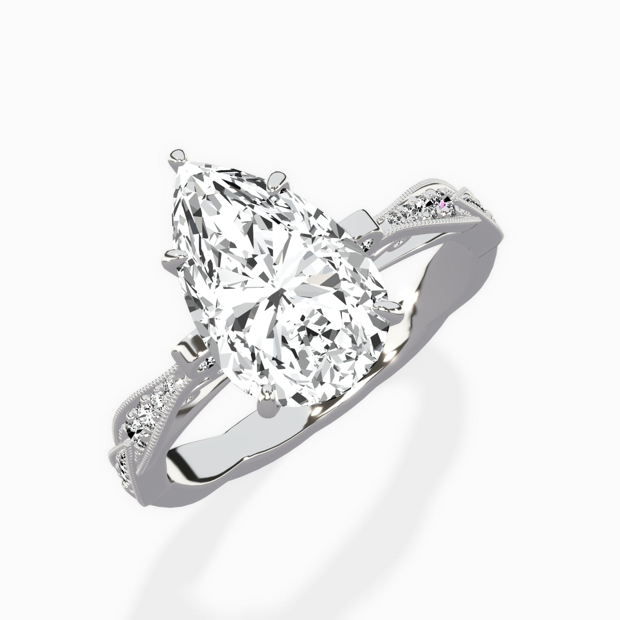 Spain Vintage Style Engagement Ring - The Better Diamonds