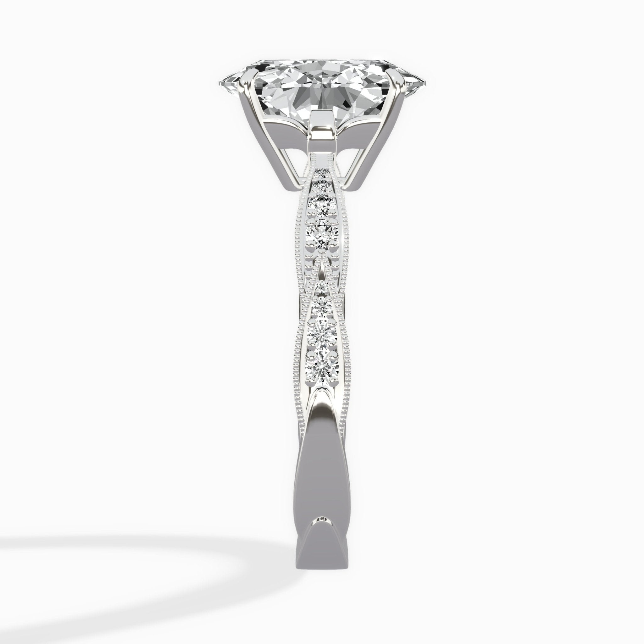 Spain Vintage Style Engagement Ring - The Better Diamonds