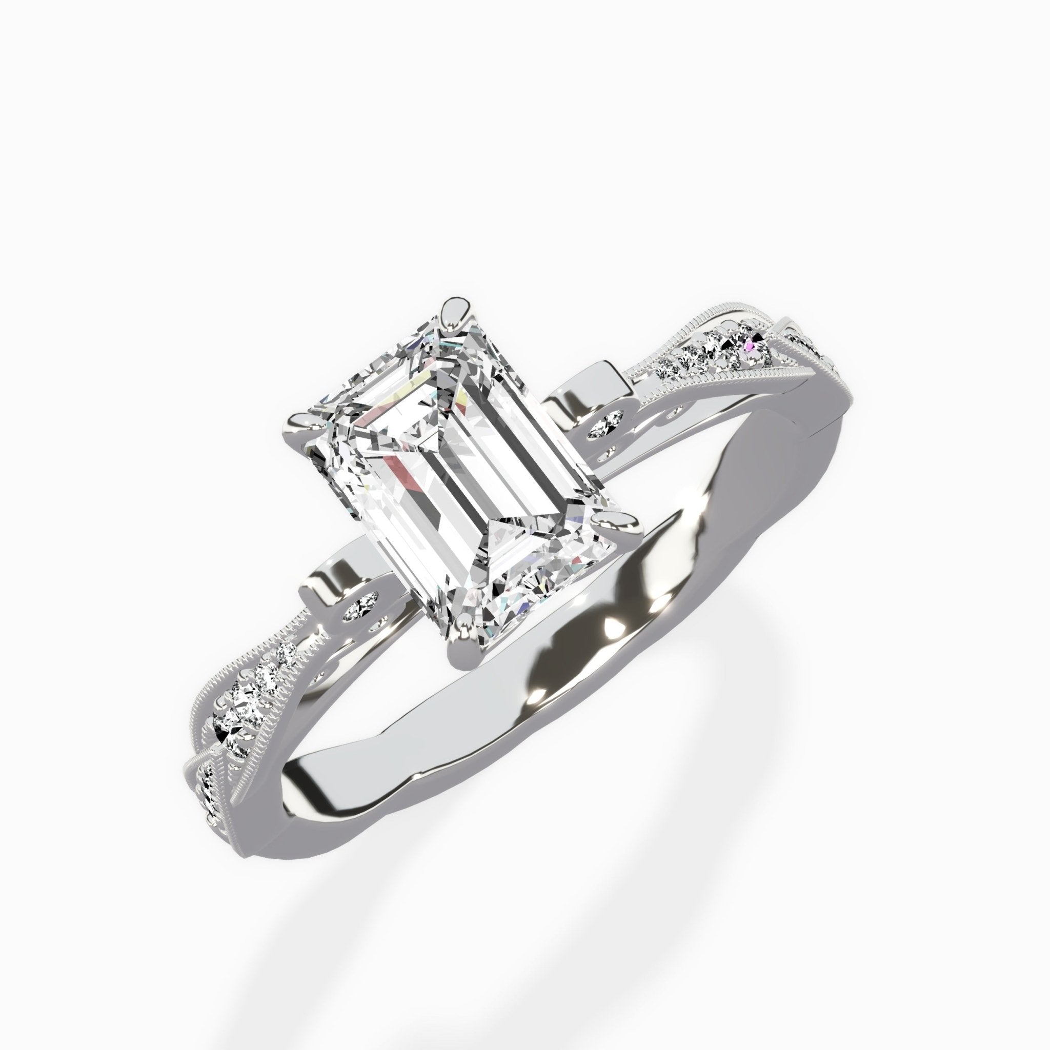 Spain Vintage Style Engagement Ring - The Better Diamonds