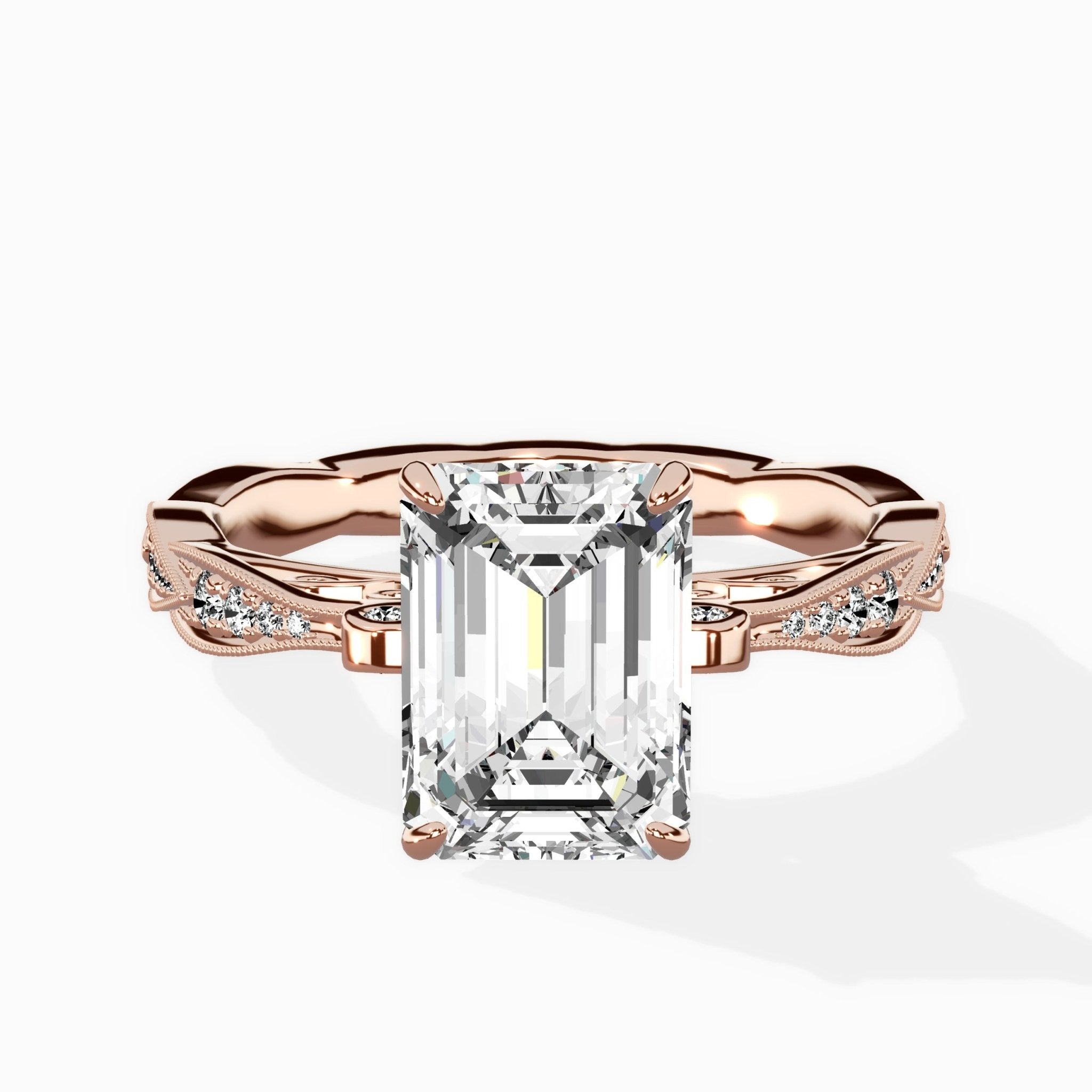 Spain Vintage Style Engagement Ring - The Better Diamonds