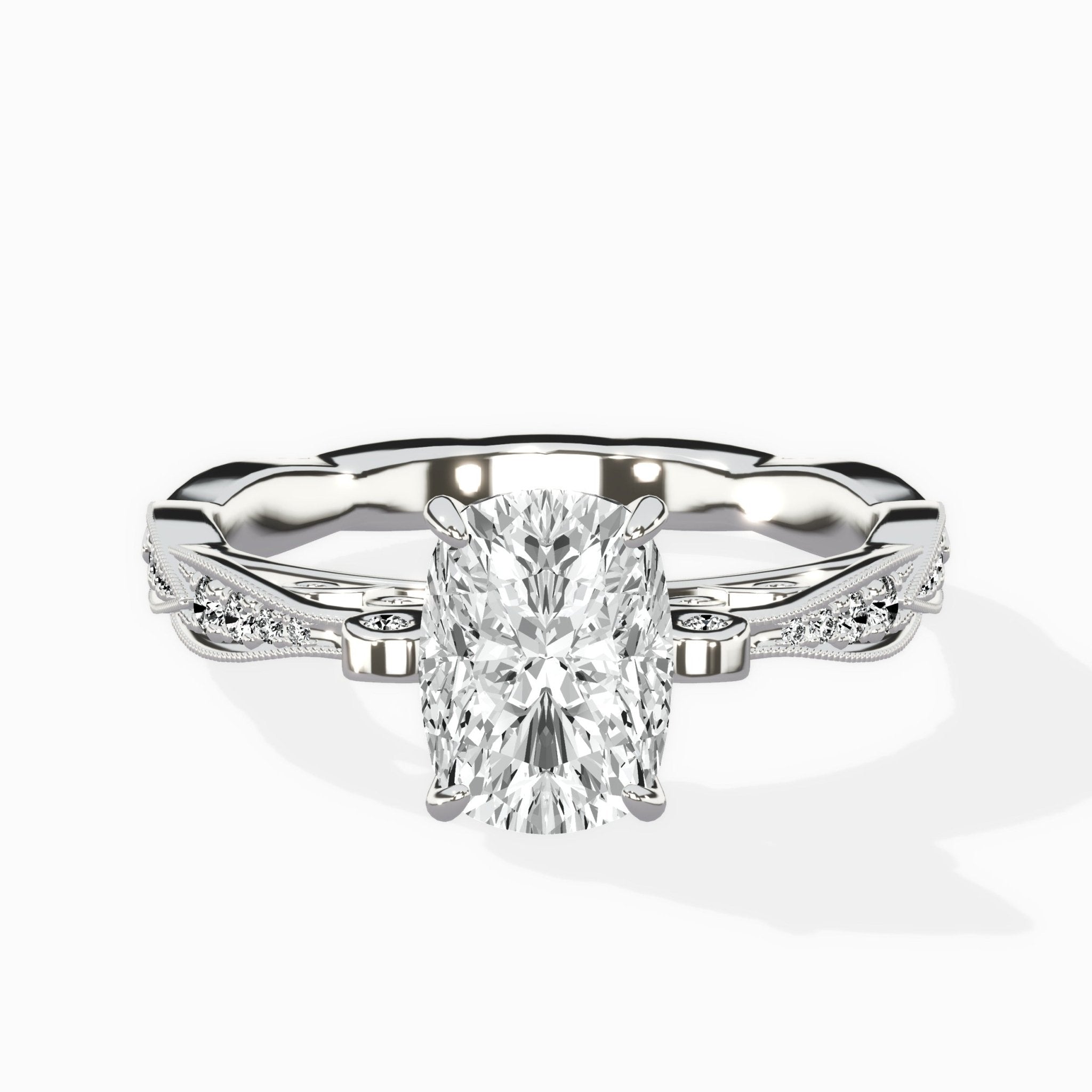 Spain Vintage Style Engagement Ring - The Better Diamonds