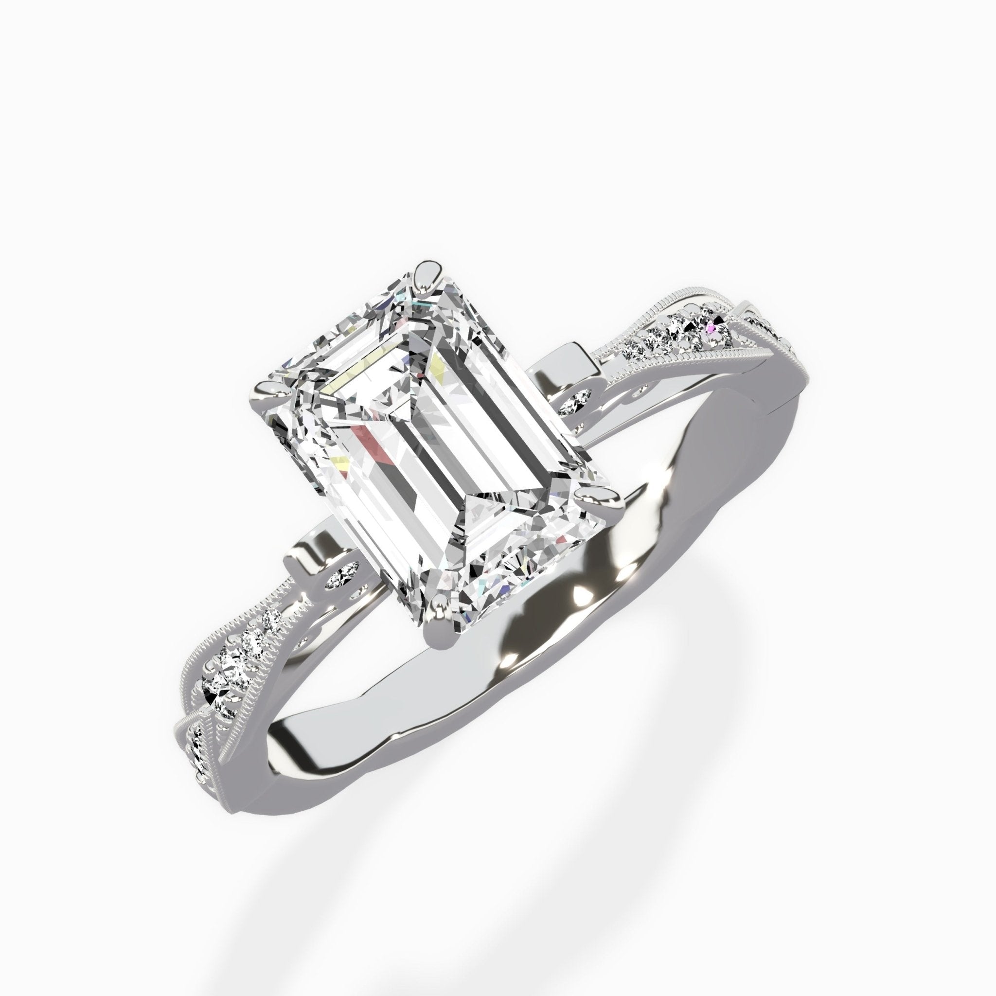 Spain Vintage Style Engagement Ring - The Better Diamonds
