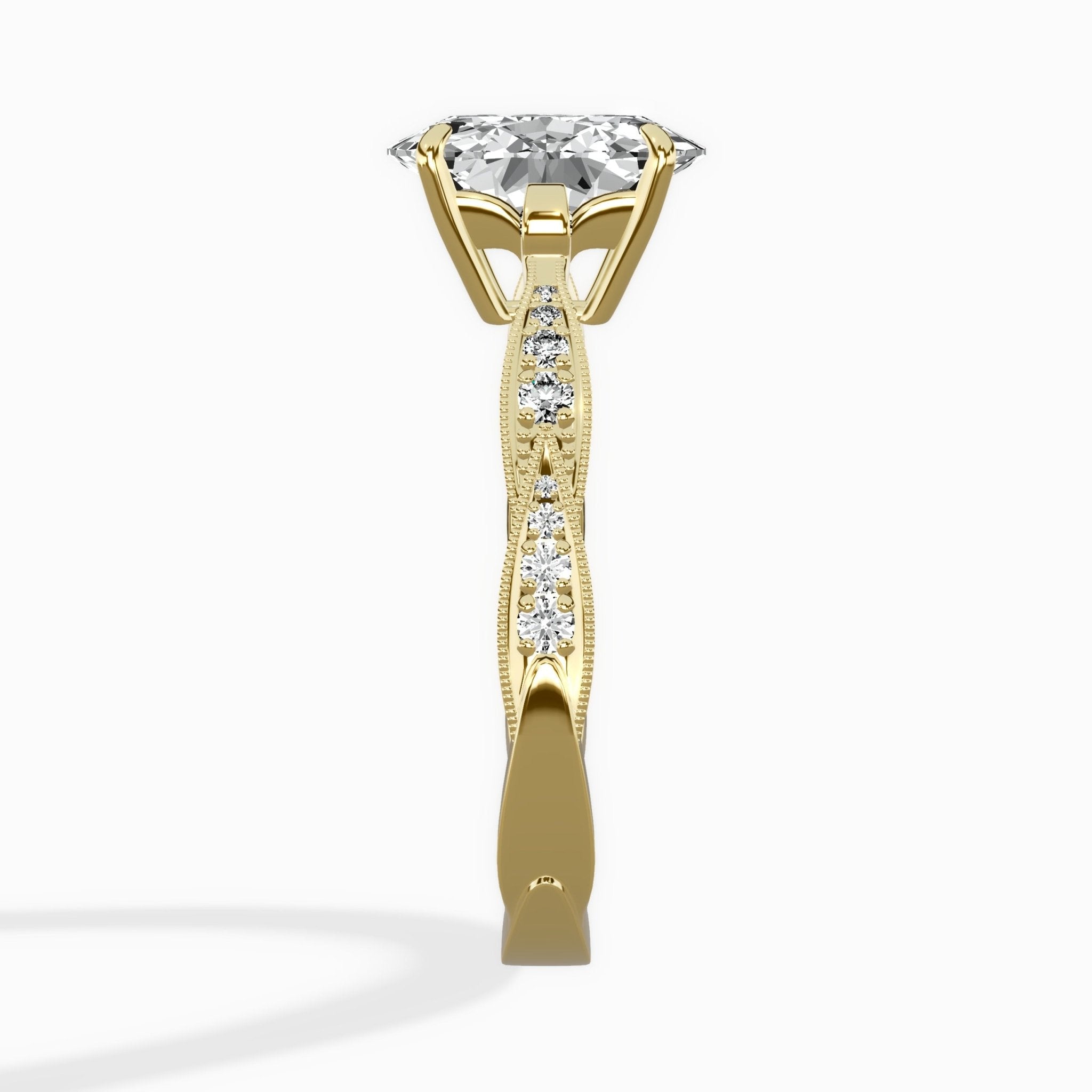 Spain Vintage Style Engagement Ring - The Better Diamonds