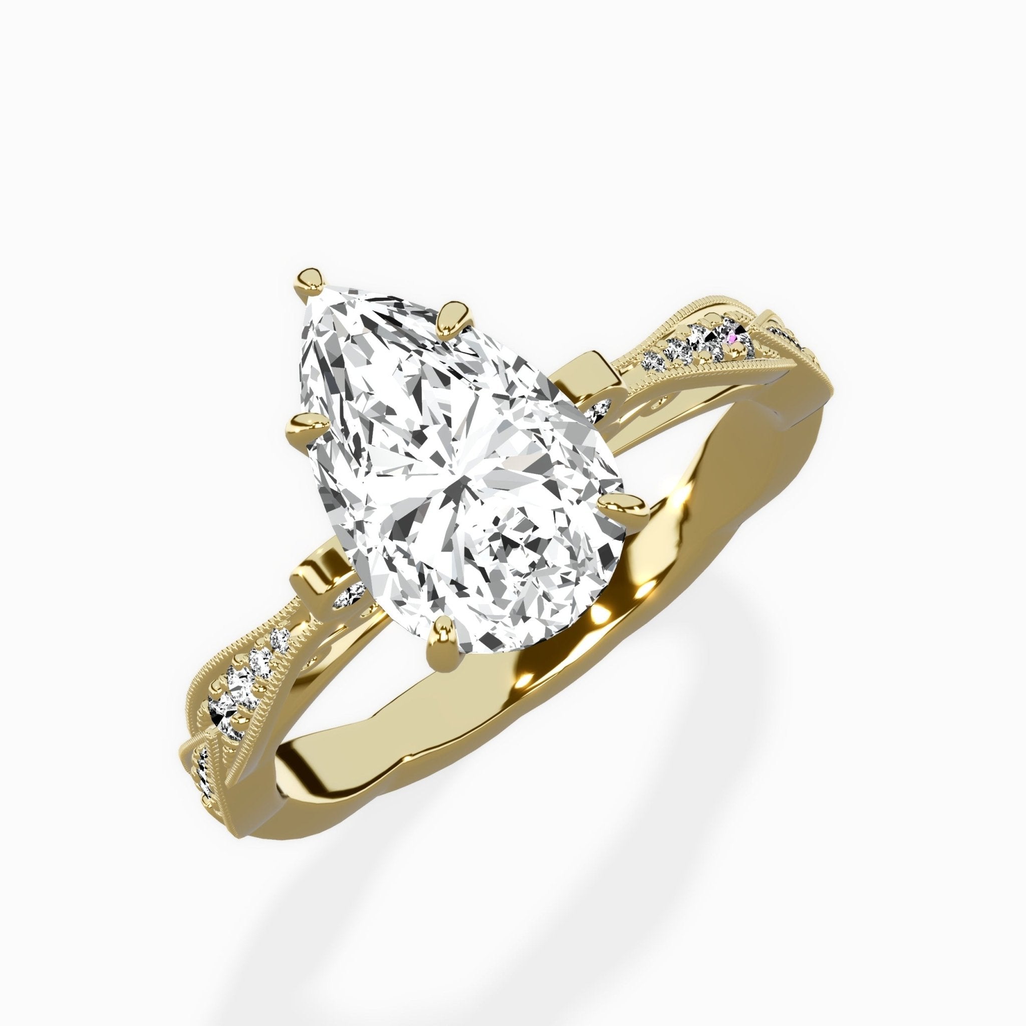 Spain Vintage Style Engagement Ring - The Better Diamonds