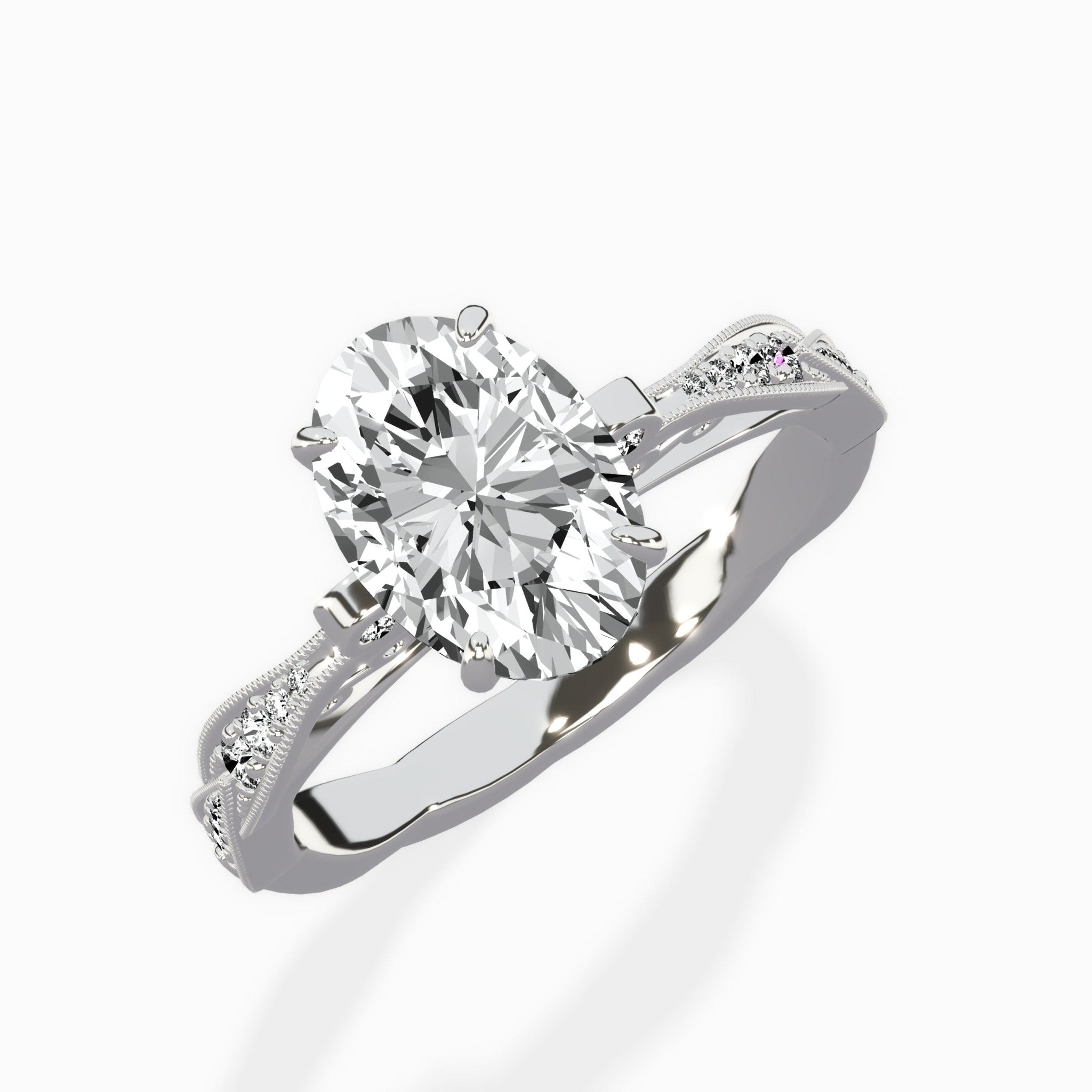 Spain Vintage Style Engagement Ring - The Better Diamonds