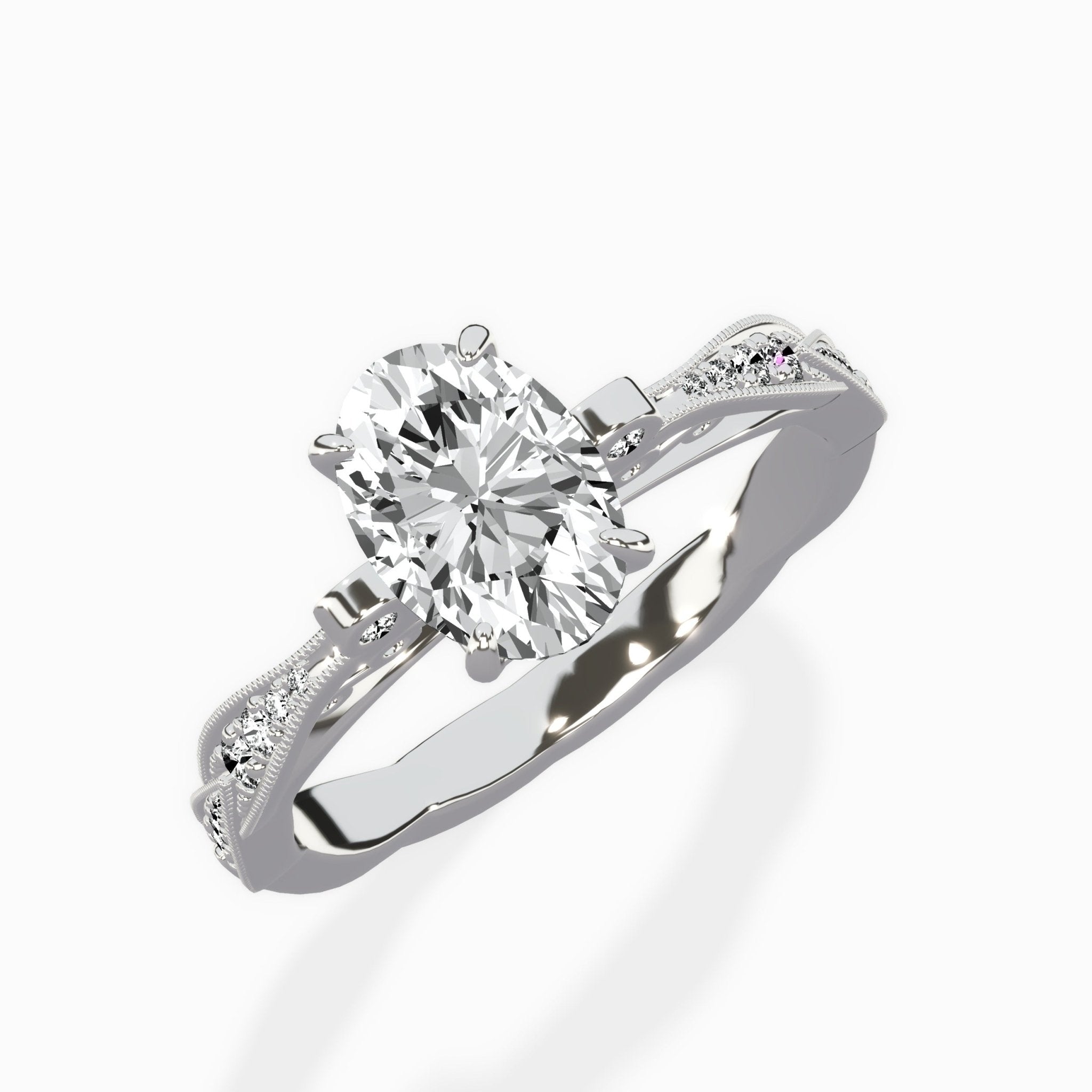 Spain Vintage Style Engagement Ring - The Better Diamonds