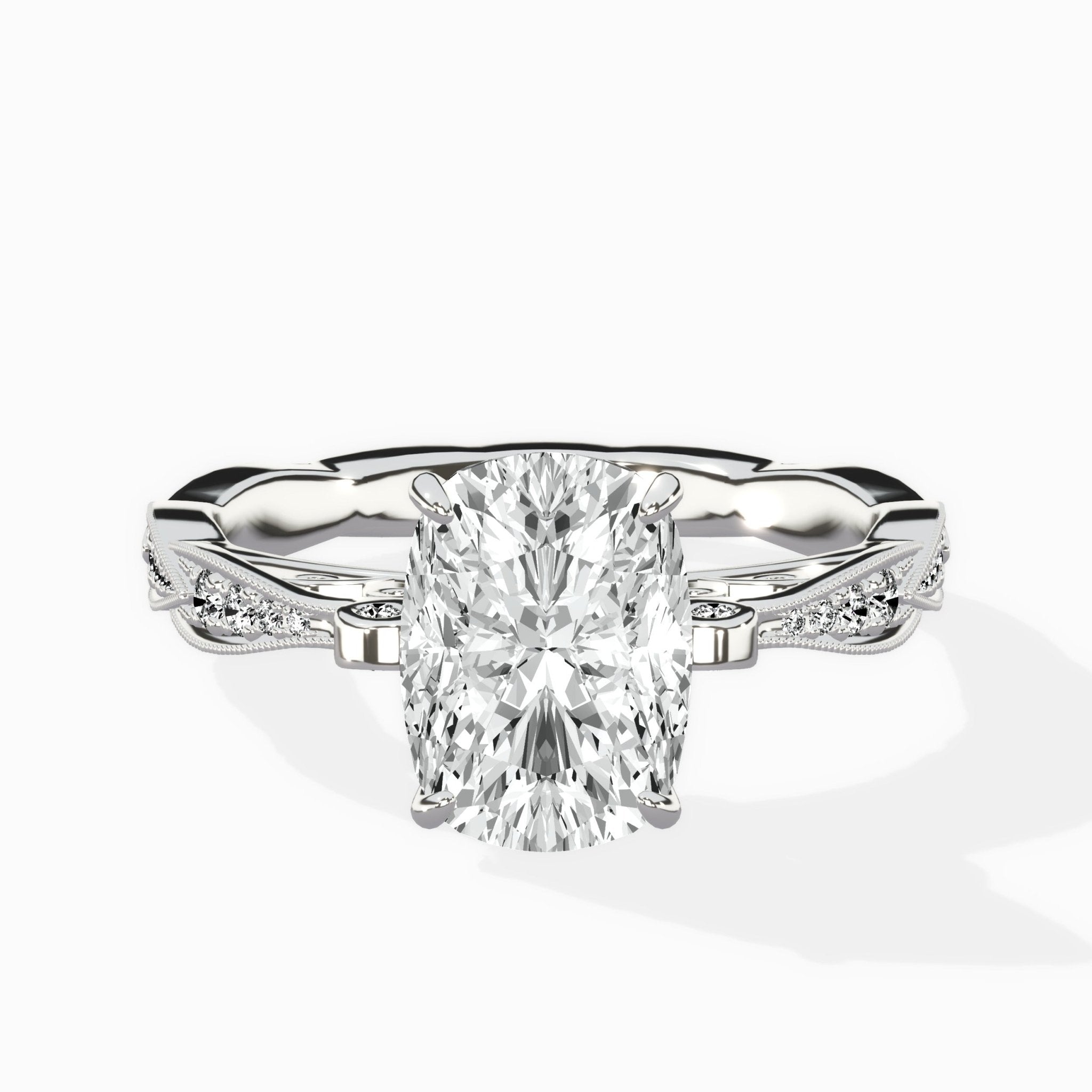 Spain Vintage Style Engagement Ring - The Better Diamonds