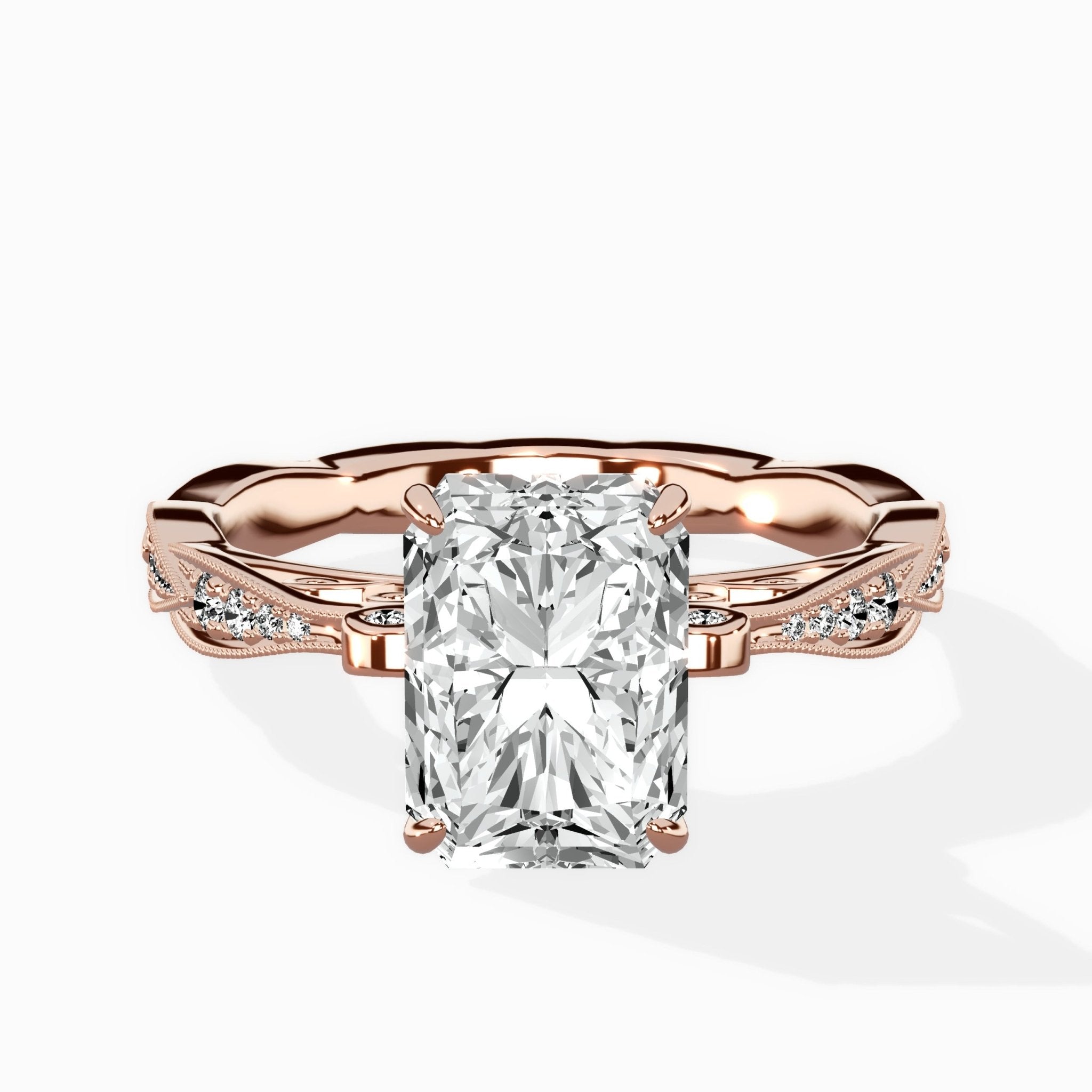 Spain Vintage Style Engagement Ring - The Better Diamonds