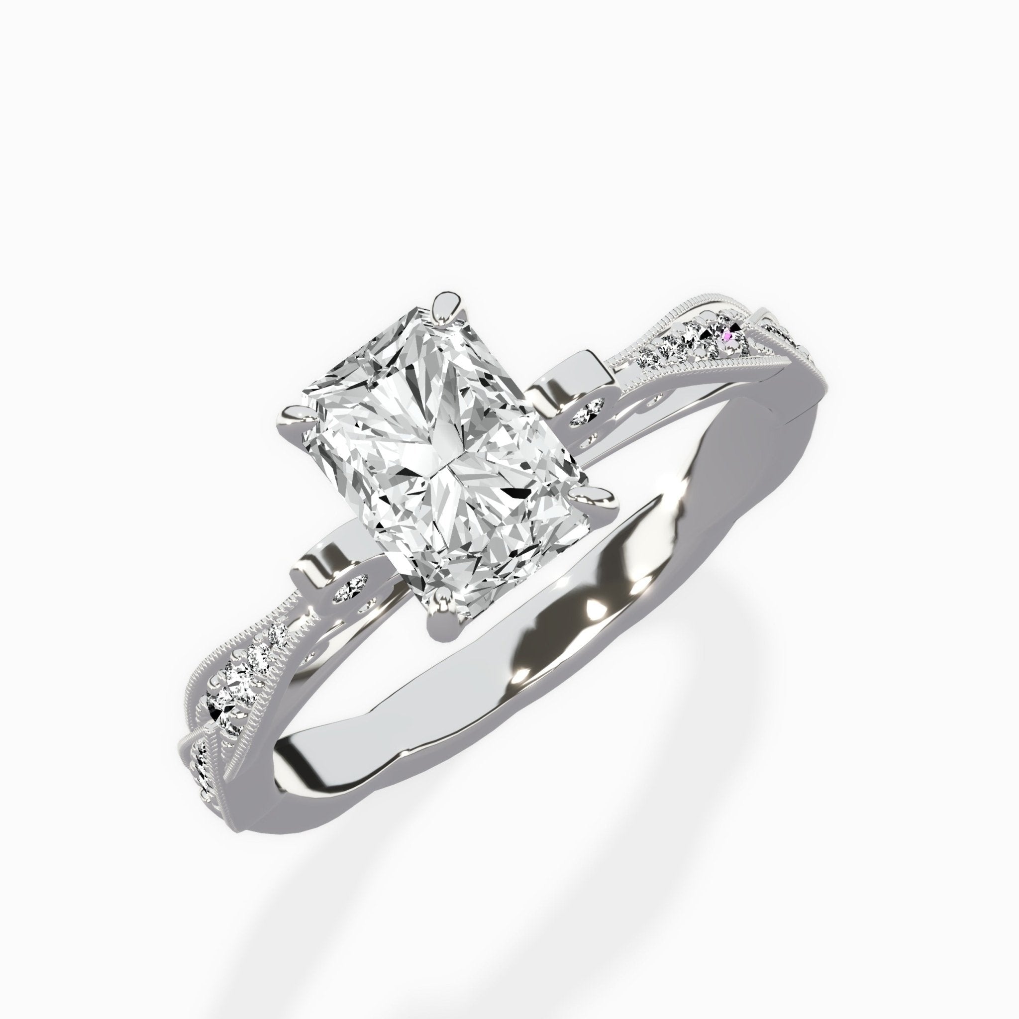 Spain Vintage Style Engagement Ring - The Better Diamonds