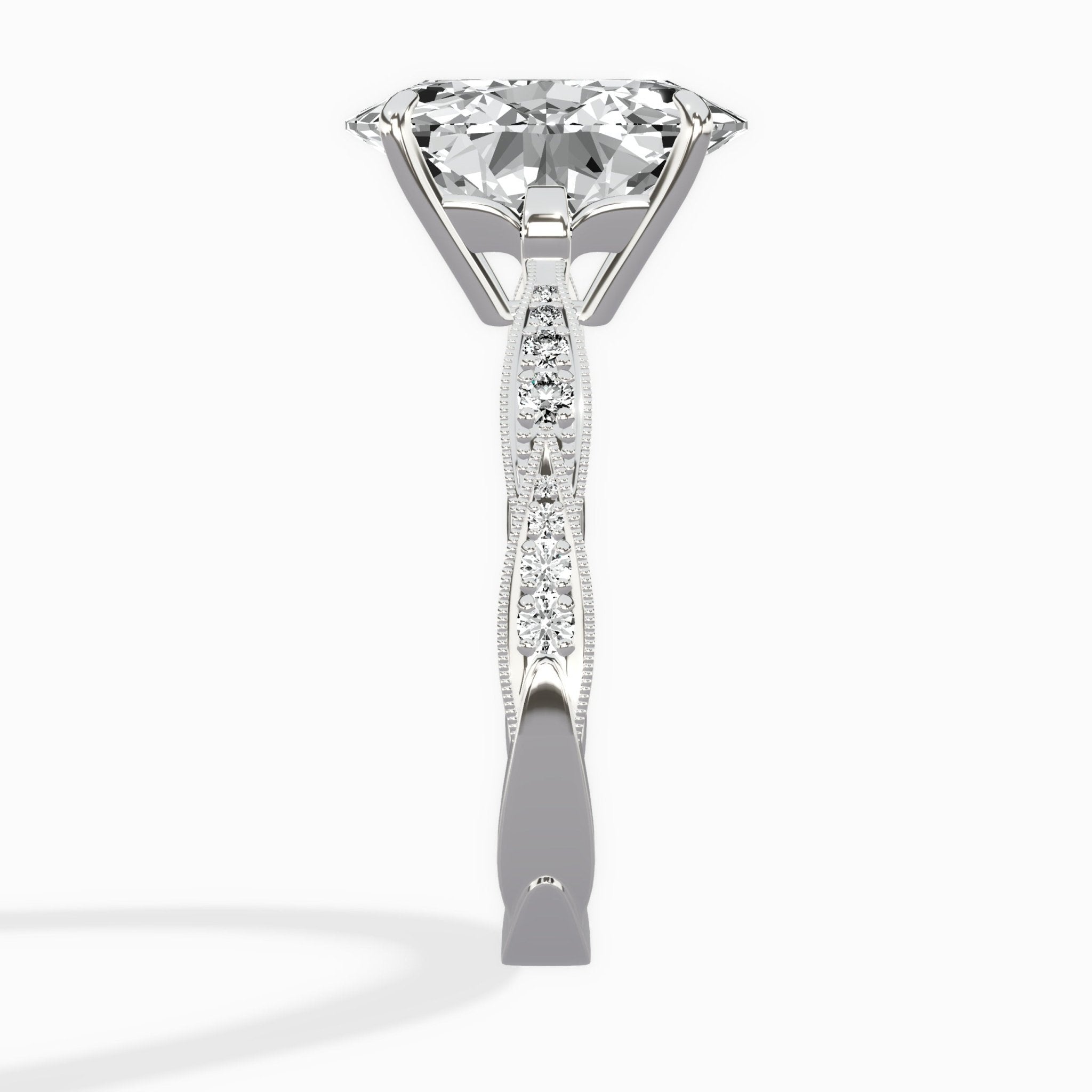 Spain Vintage Style Engagement Ring - The Better Diamonds