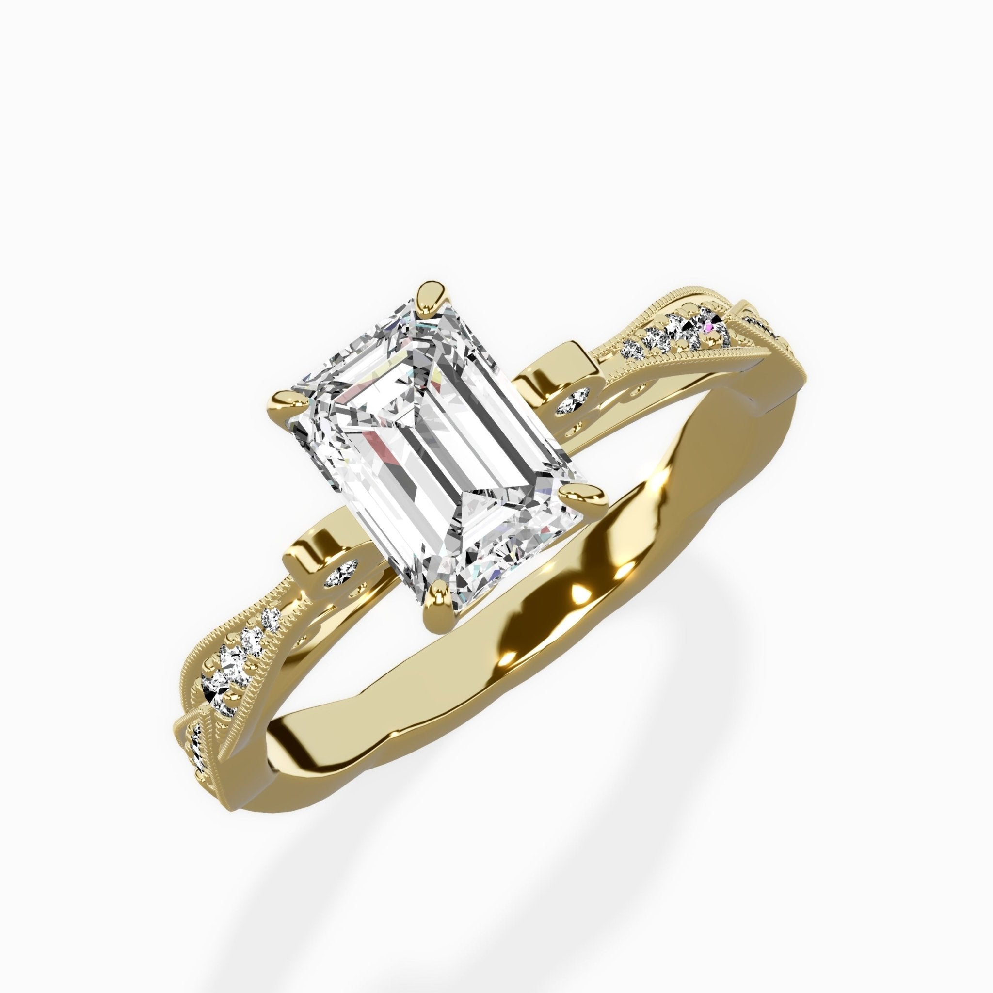 Spain Vintage Style Engagement Ring - The Better Diamonds