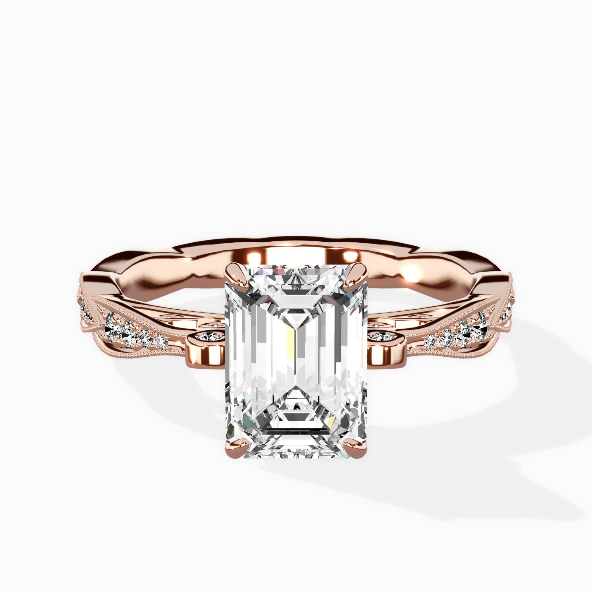 Spain Vintage Style Engagement Ring - The Better Diamonds