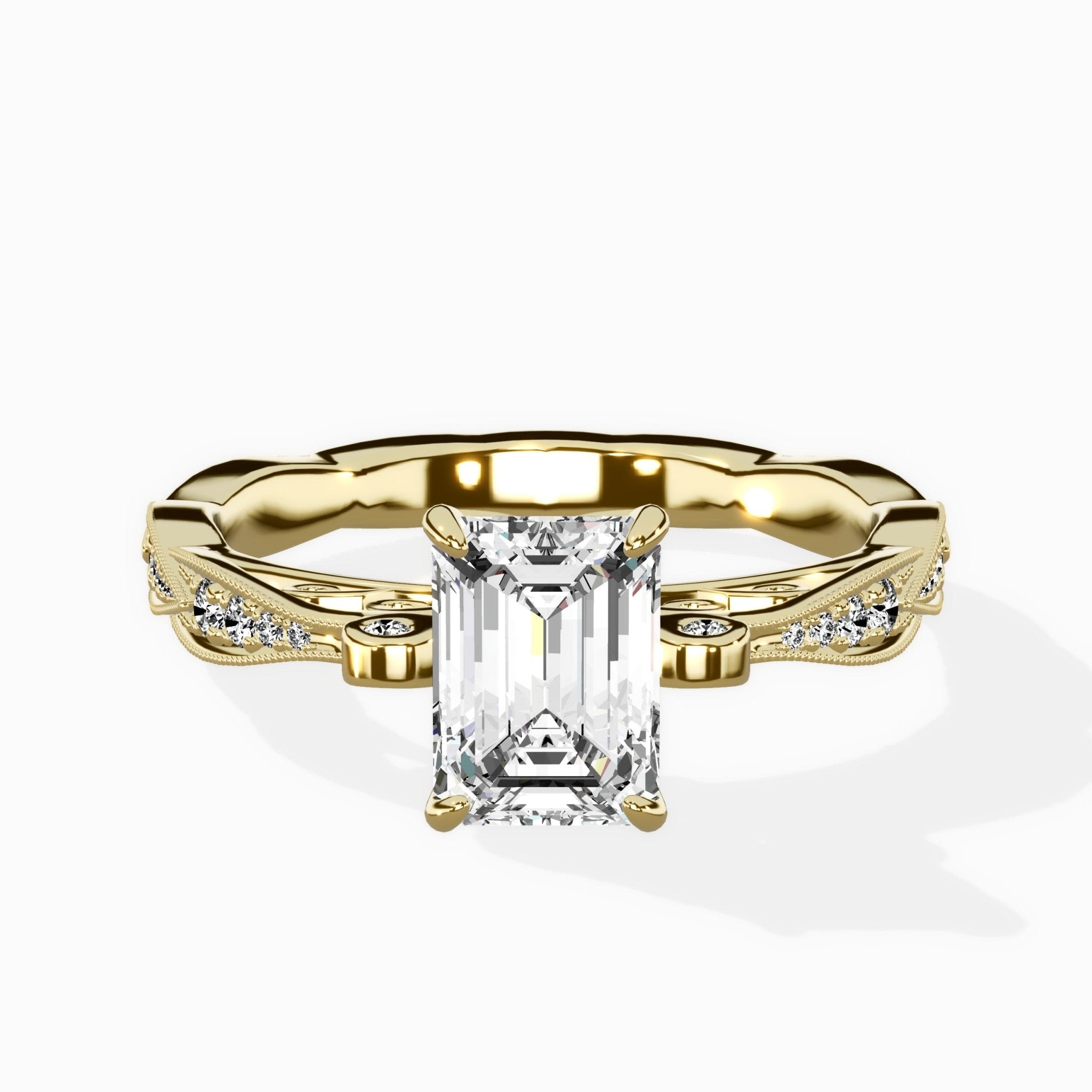 Spain Vintage Style Engagement Ring - The Better Diamonds