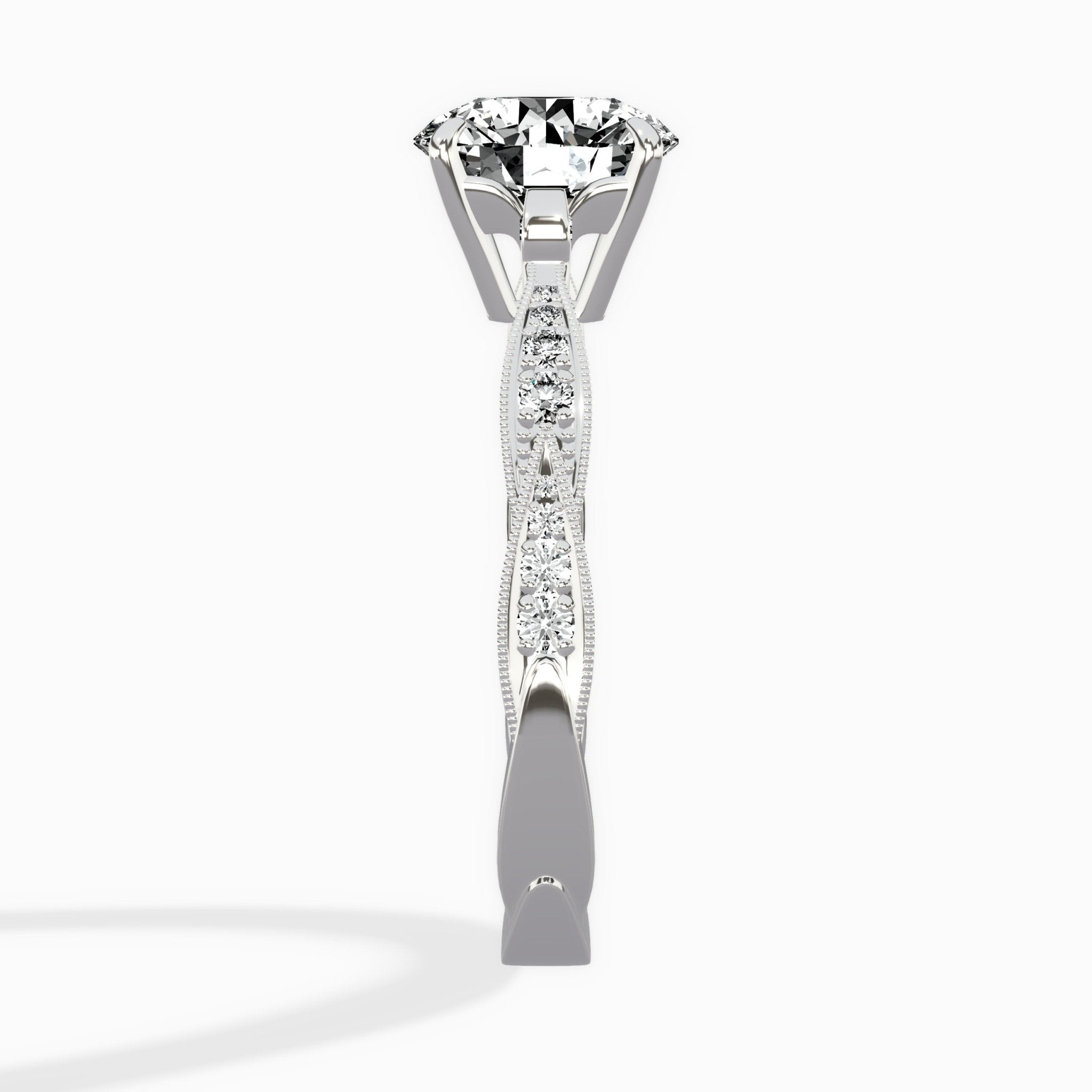 Spain Vintage Style Engagement Ring - The Better Diamonds