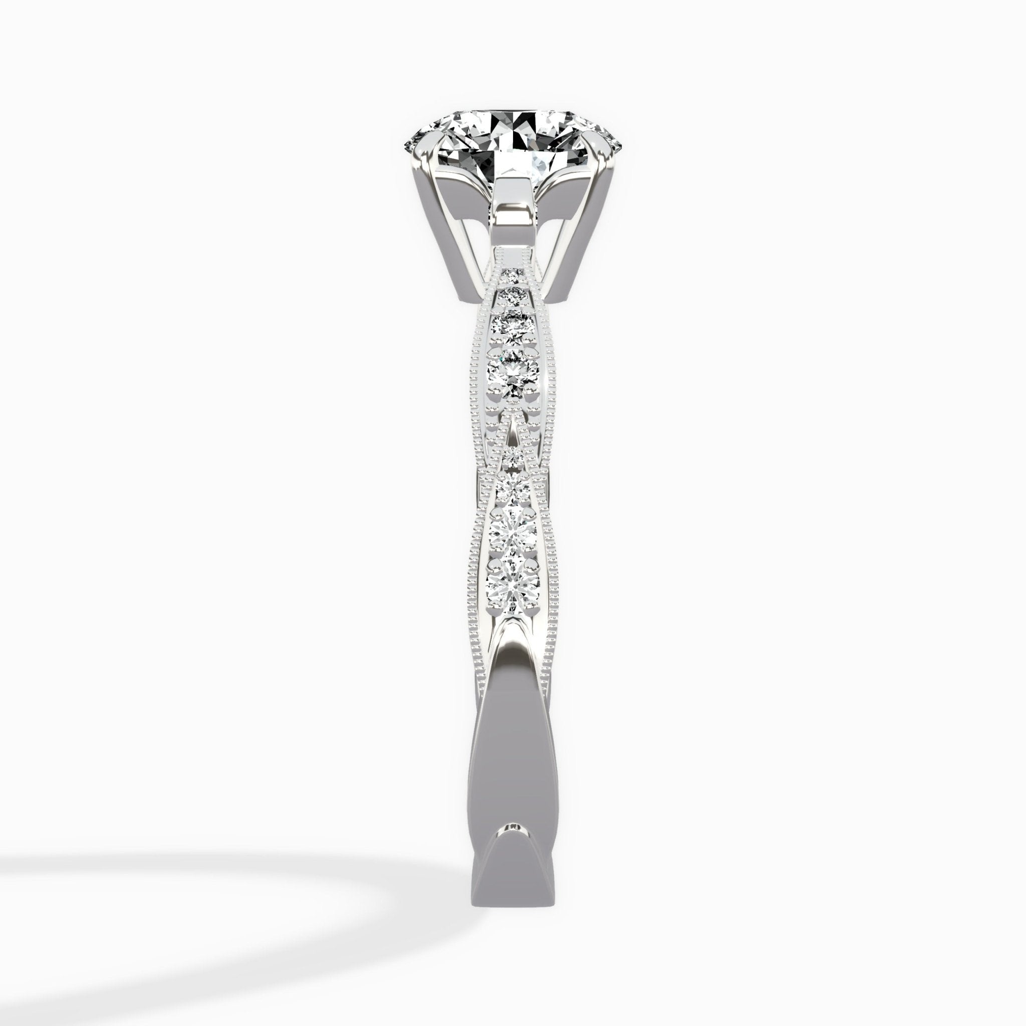 Spain Vintage Style Engagement Ring - The Better Diamonds