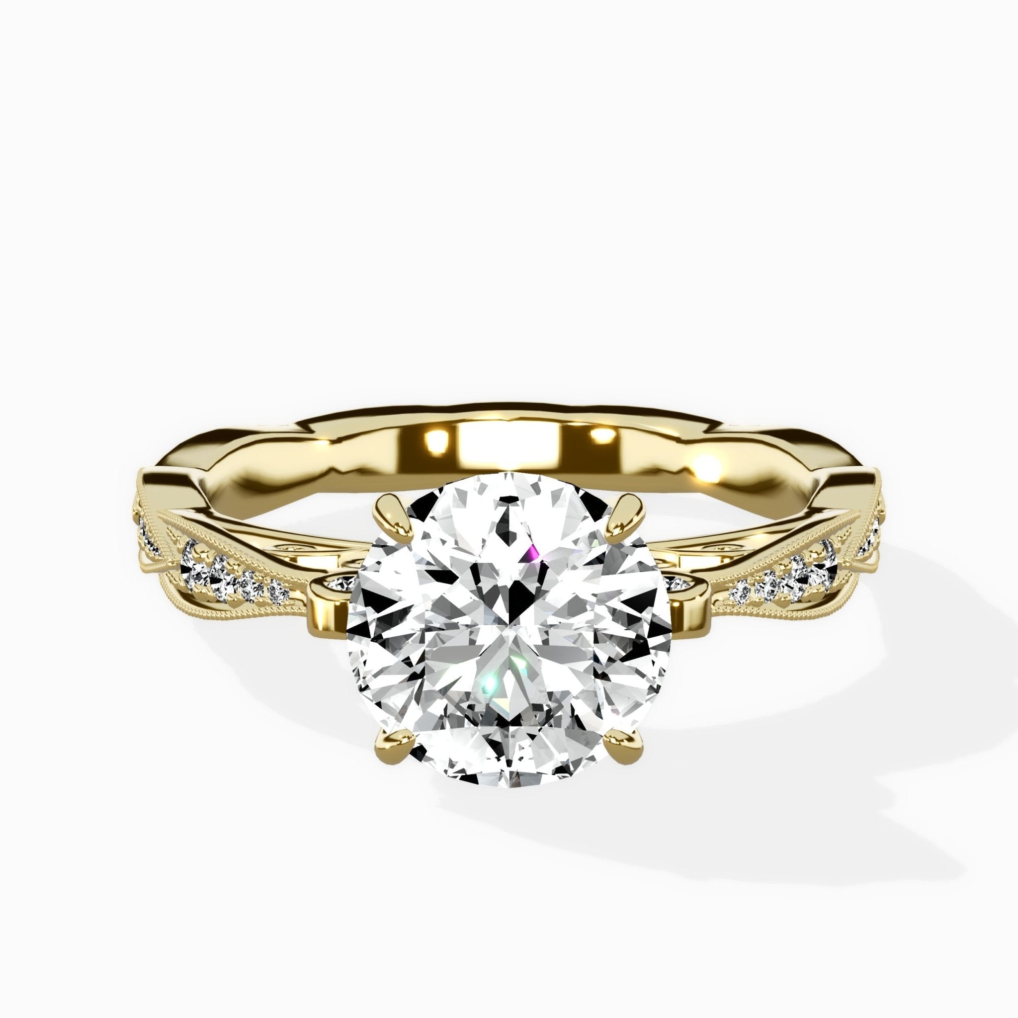 Spain Vintage Style Engagement Ring - The Better Diamonds