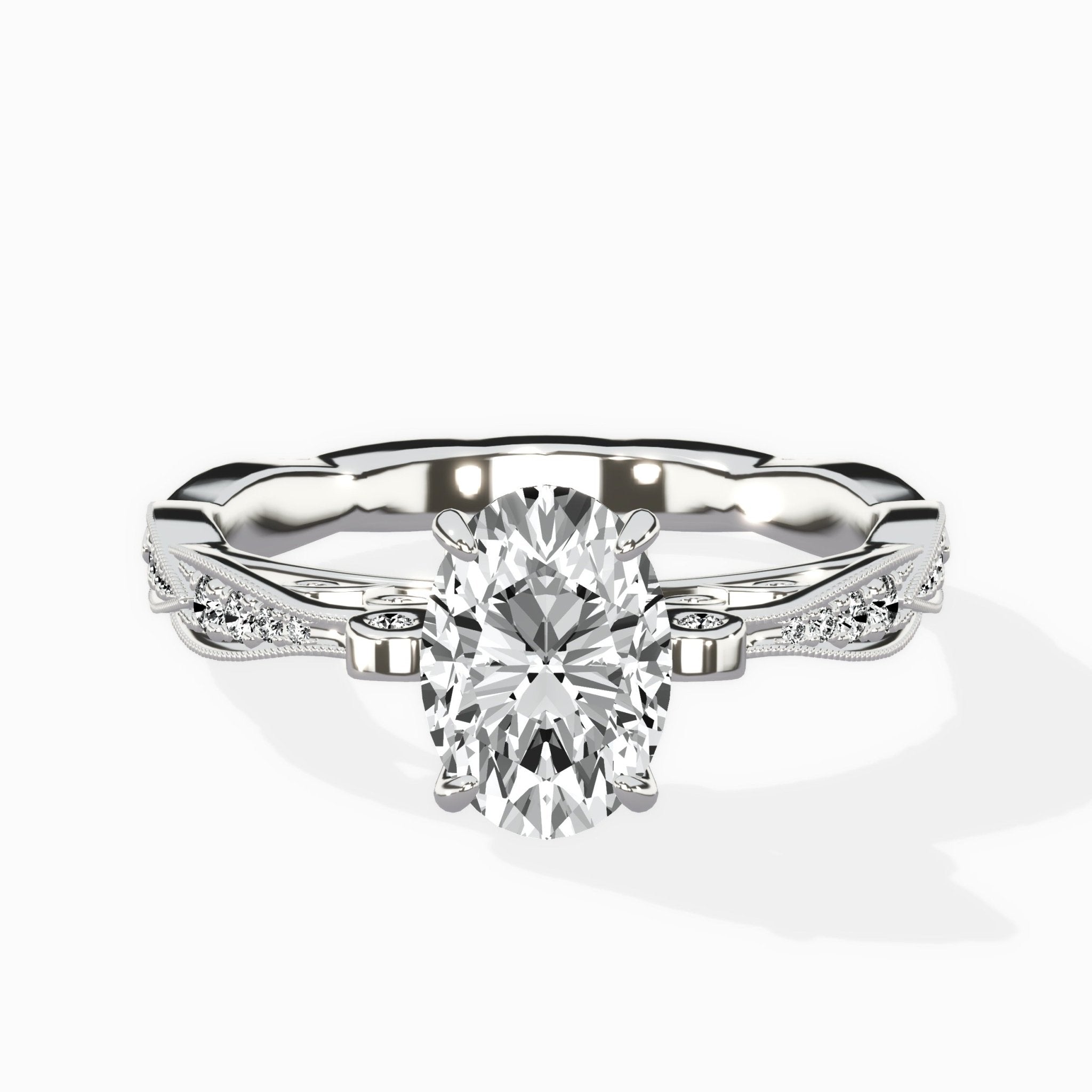 Spain Vintage Style Engagement Ring - The Better Diamonds