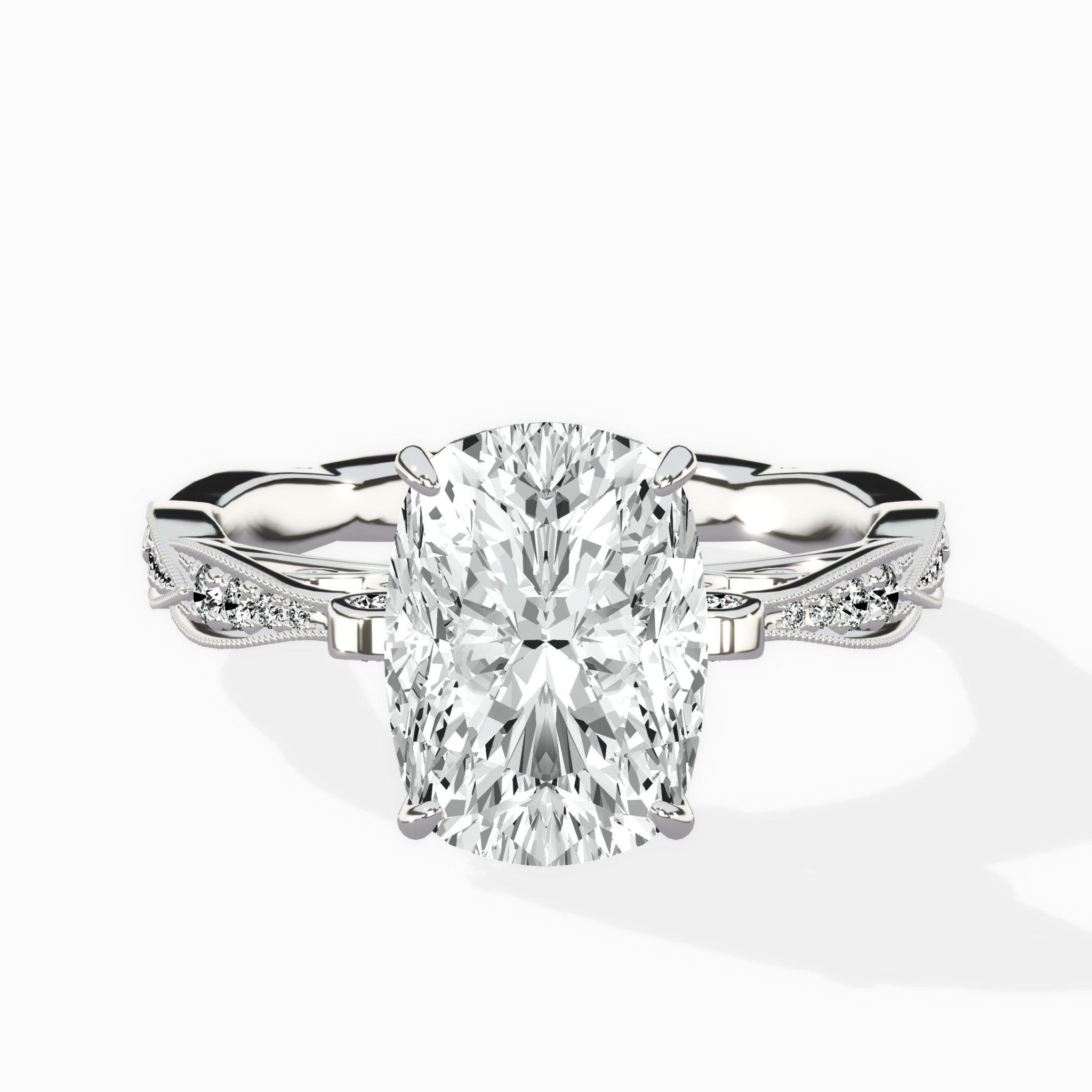 Spain Vintage Style Engagement Ring - The Better Diamonds