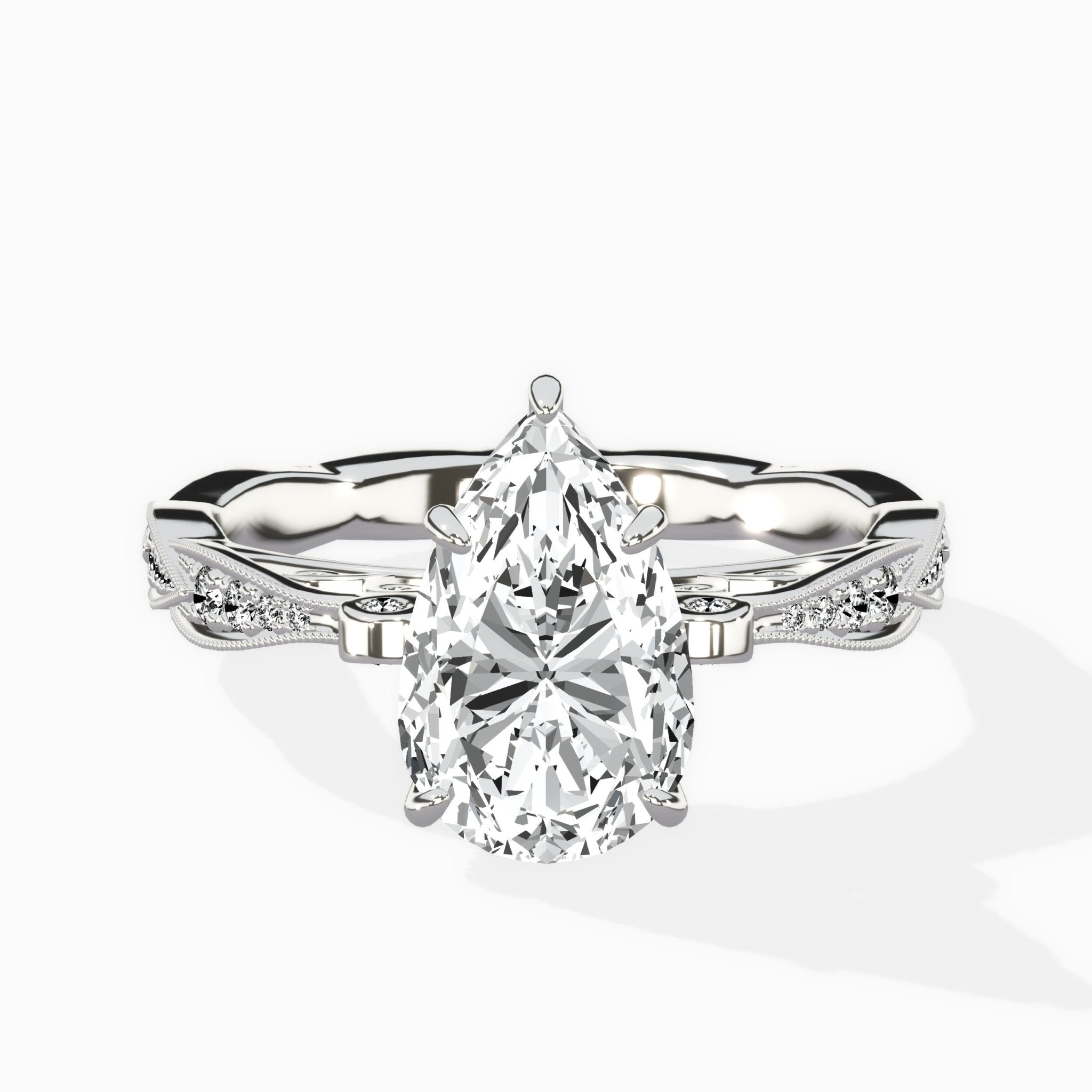 Spain Vintage Style Engagement Ring - The Better Diamonds