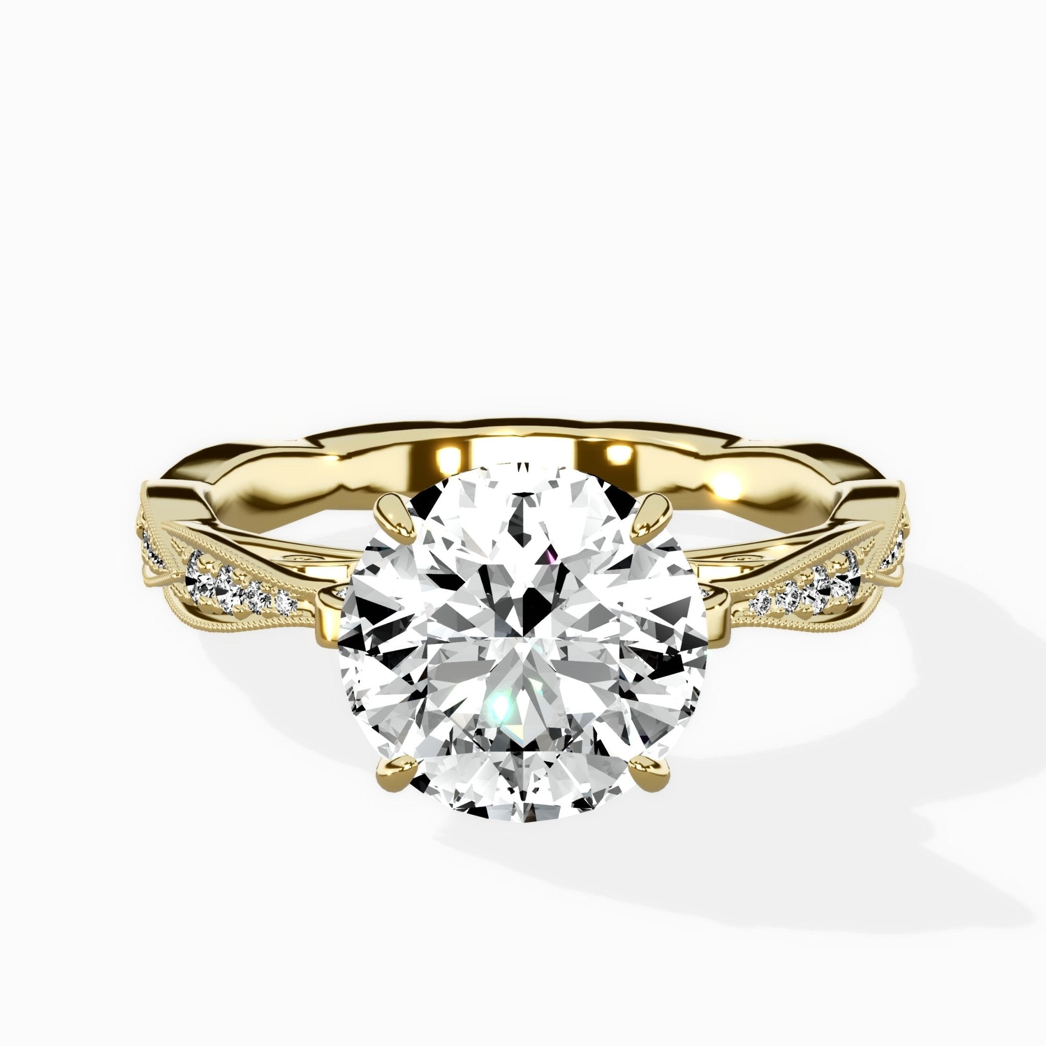 Spain Vintage Style Engagement Ring - The Better Diamonds