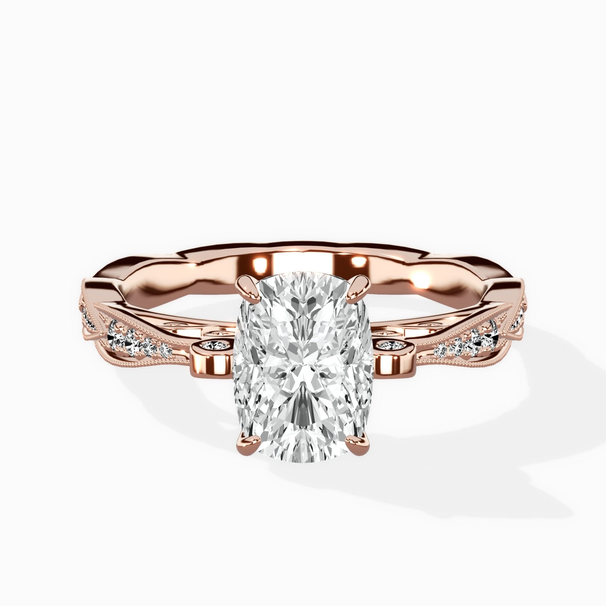 Spain Vintage Style Engagement Ring - The Better Diamonds