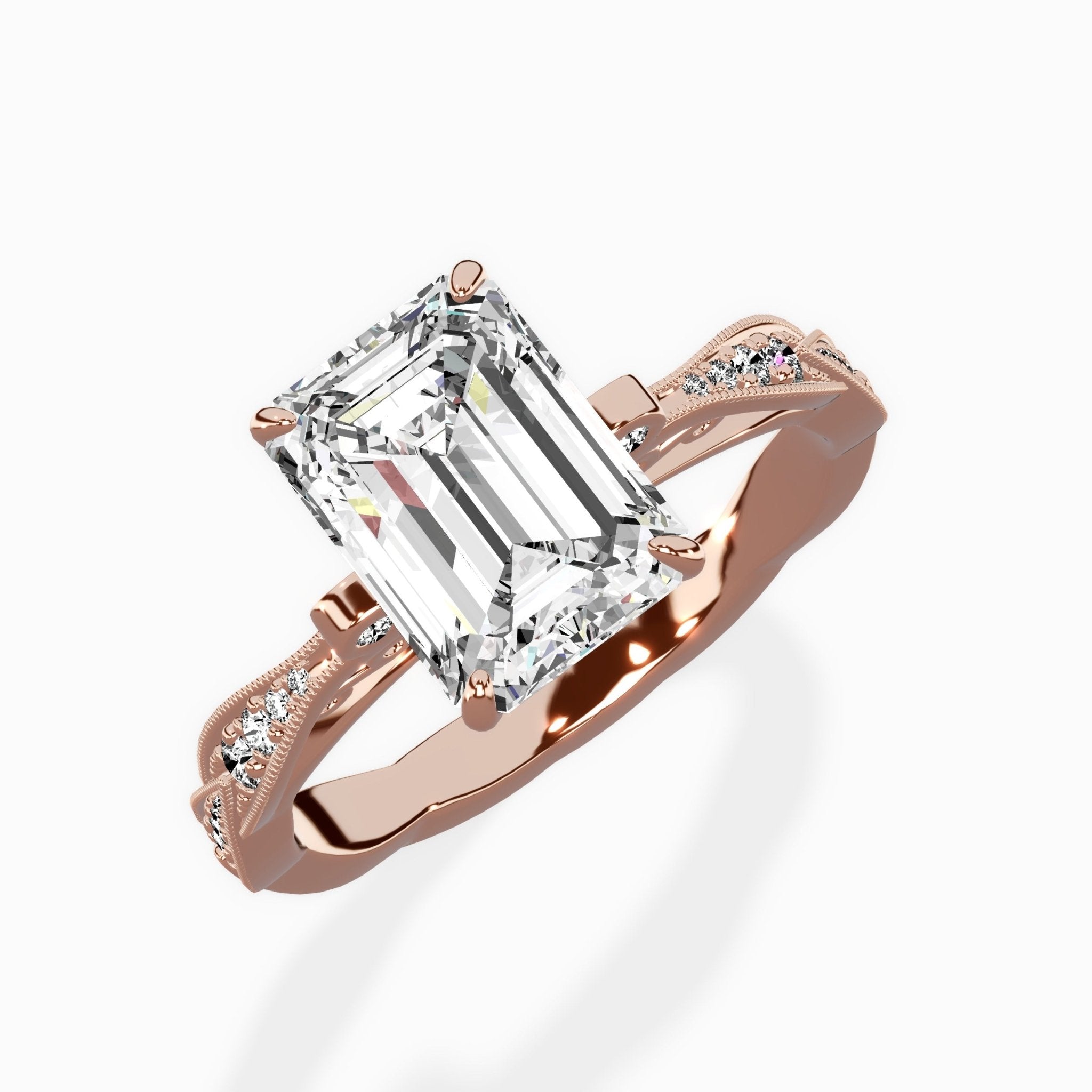 Spain Vintage Style Engagement Ring - The Better Diamonds