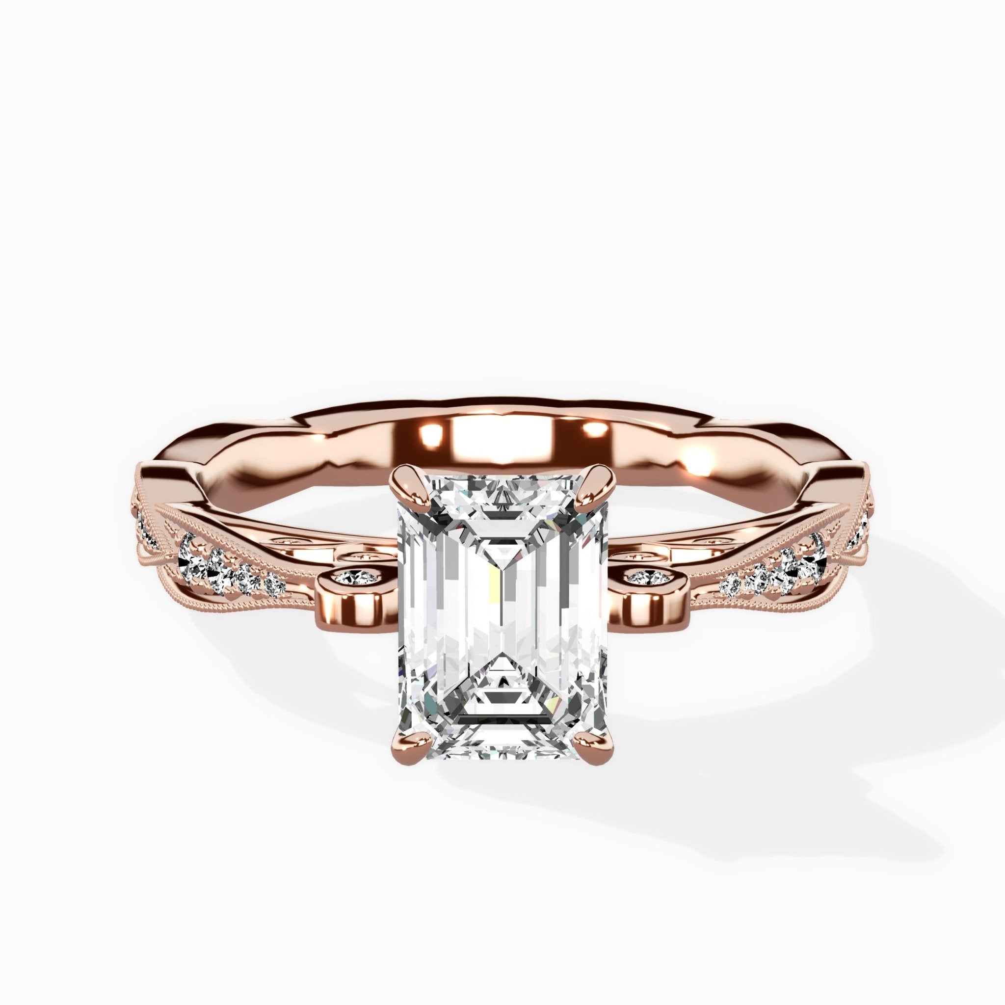 Spain Vintage Style Engagement Ring - The Better Diamonds