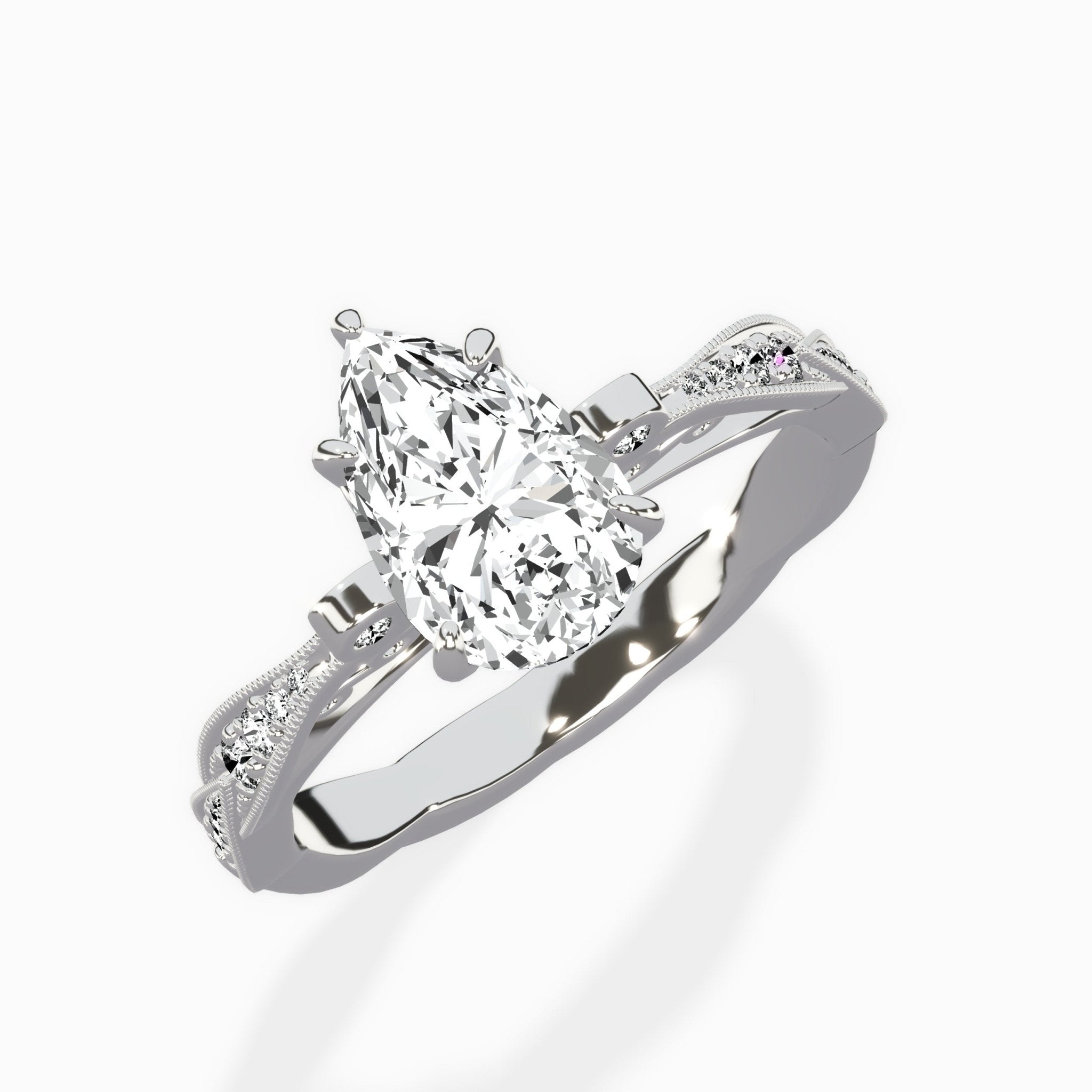 Spain Vintage Style Engagement Ring - The Better Diamonds
