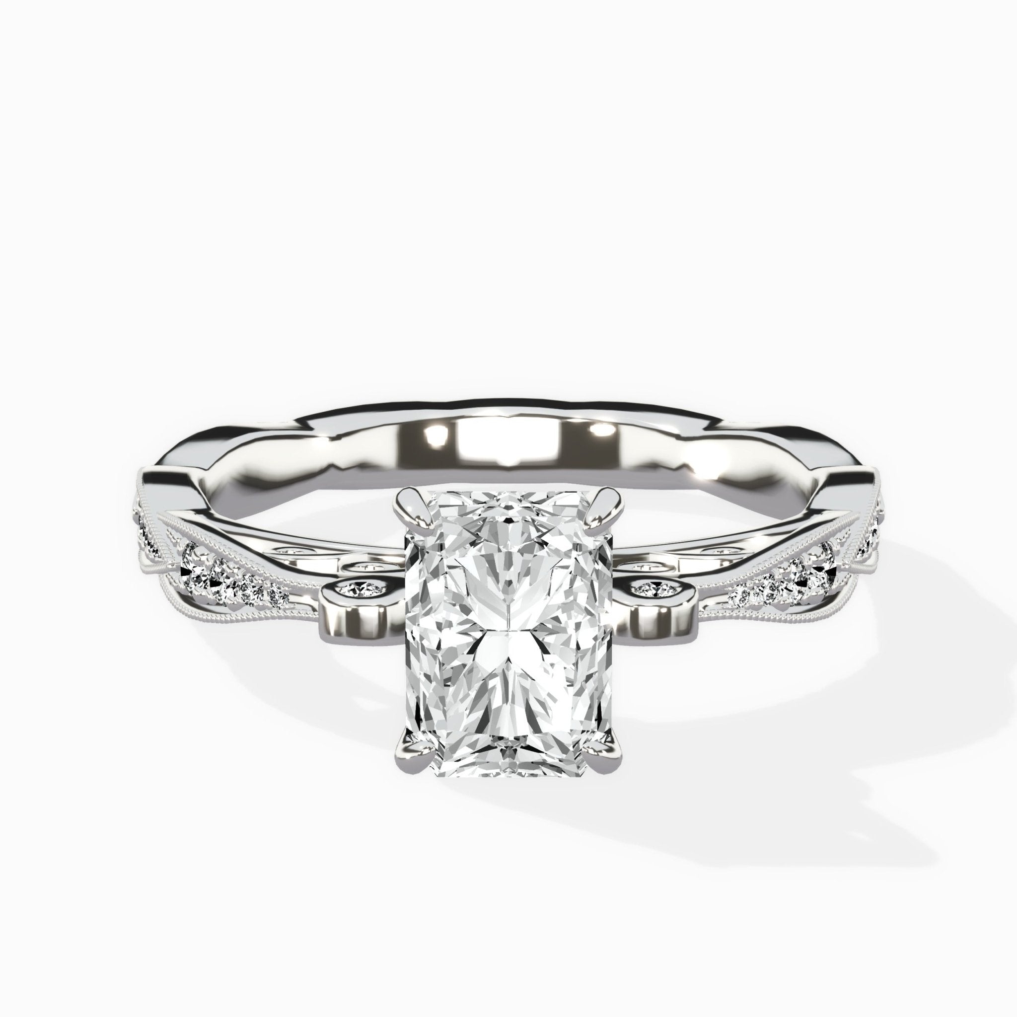 Spain Vintage Style Engagement Ring - The Better Diamonds