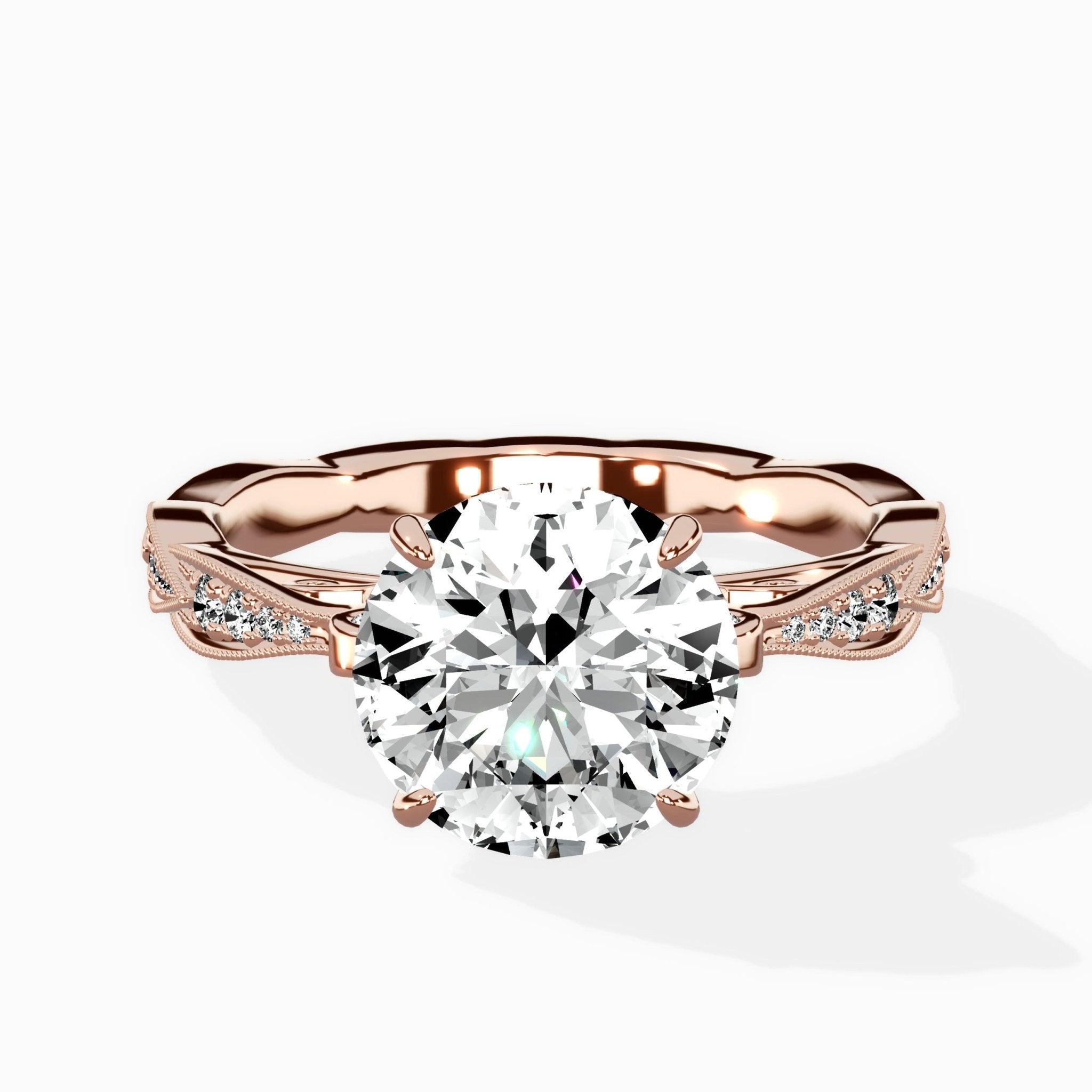 Spain Vintage Style Engagement Ring - The Better Diamonds