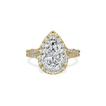 Split Shank Hidden Halo Engagement Ring - The Better Diamonds