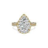 Split Shank Hidden Halo Engagement Ring - The Better Diamonds