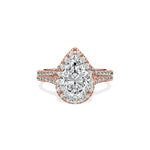 Split Shank Hidden Halo Engagement Ring - The Better Diamonds