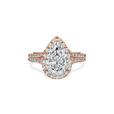 Split Shank Hidden Halo Engagement Ring - The Better Diamonds