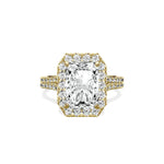 Split Shank Hidden Halo Engagement Ring - The Better Diamonds