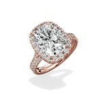 Split Shank Hidden Halo Engagement Ring - The Better Diamonds