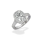 Split Shank Hidden Halo Engagement Ring - The Better Diamonds