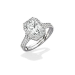 Split Shank Hidden Halo Engagement Ring - The Better Diamonds