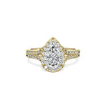 Split Shank Hidden Halo Engagement Ring - The Better Diamonds