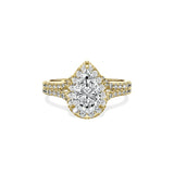 Split Shank Hidden Halo Engagement Ring - The Better Diamonds